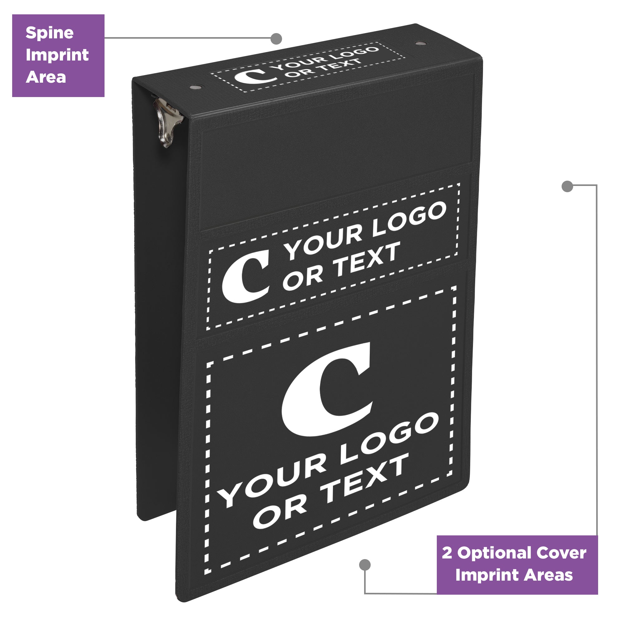 Custom 3-Inch Binder with Logo – Heavy Duty Top-Opening