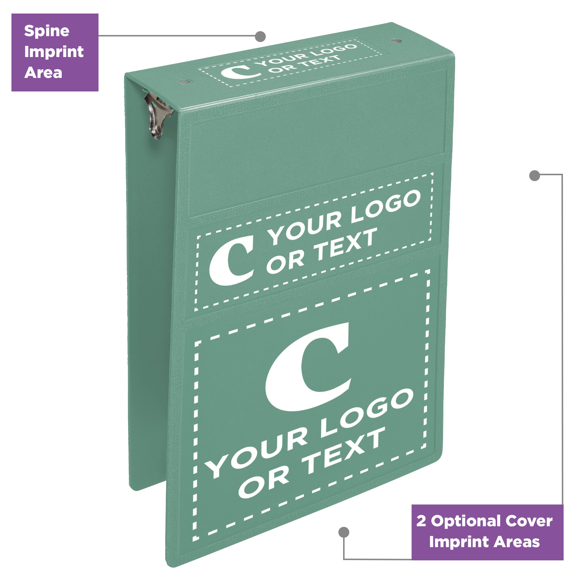 Custom 3-Inch Binder with Logo – Heavy Duty Top-Opening