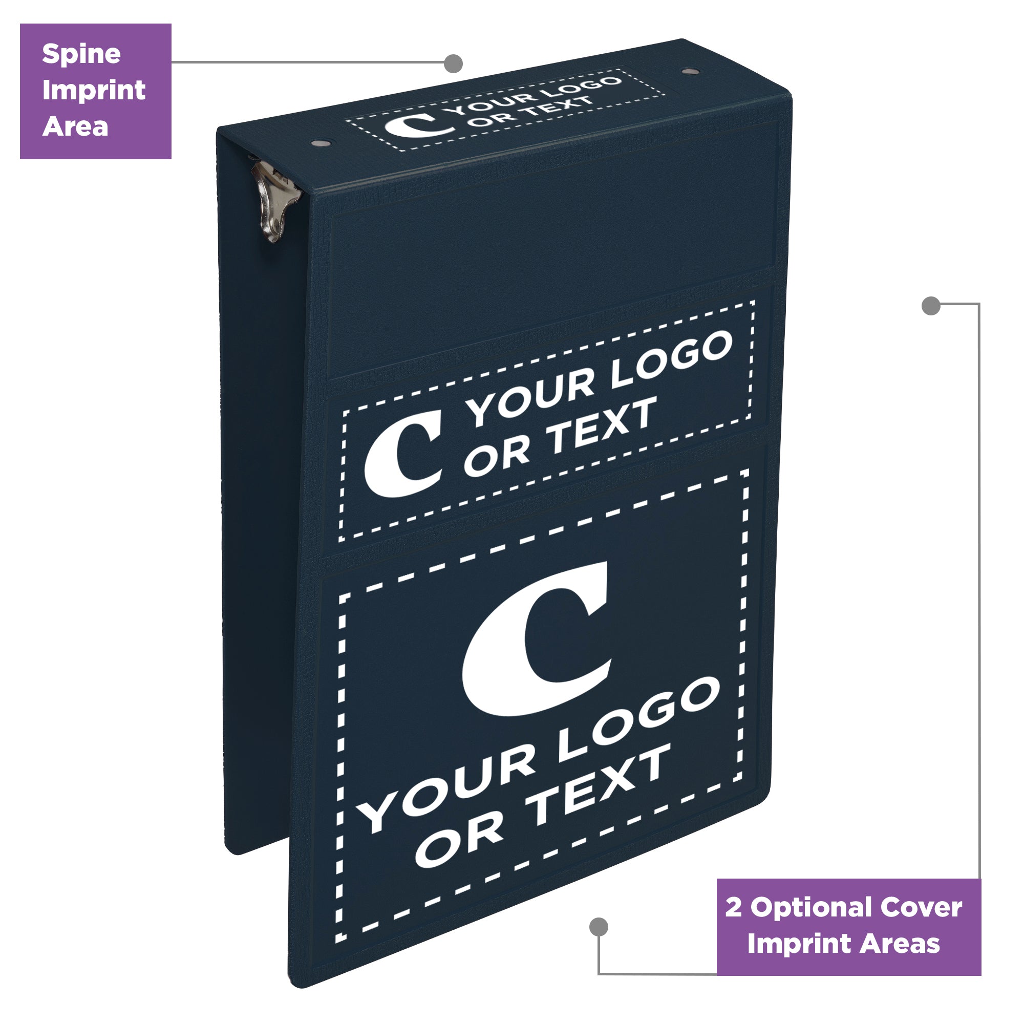 Custom 3-Inch Binder with Logo – Heavy Duty Top-Opening