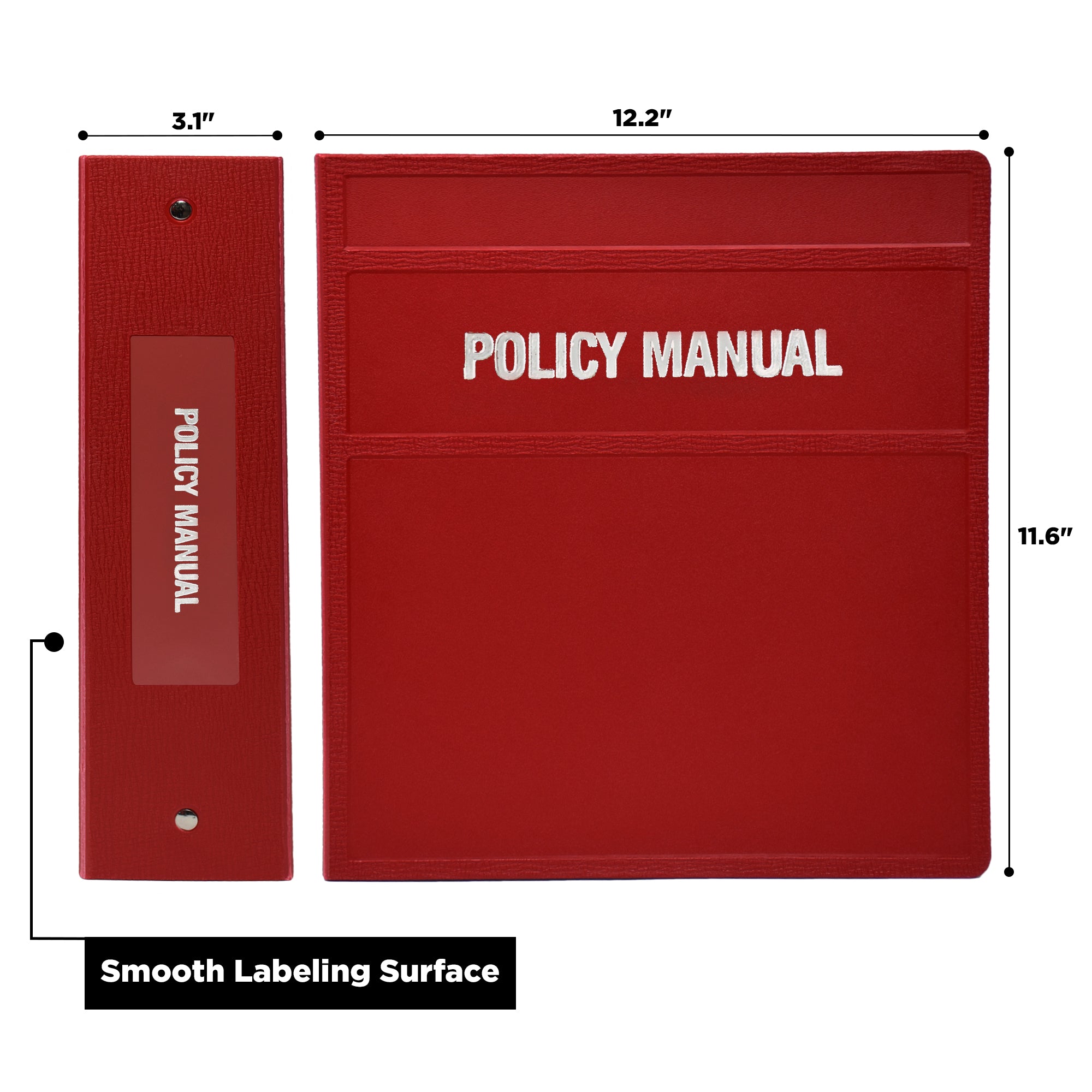 Heavy Duty 3-Ring Binder for Policy Manuals – Side Opening