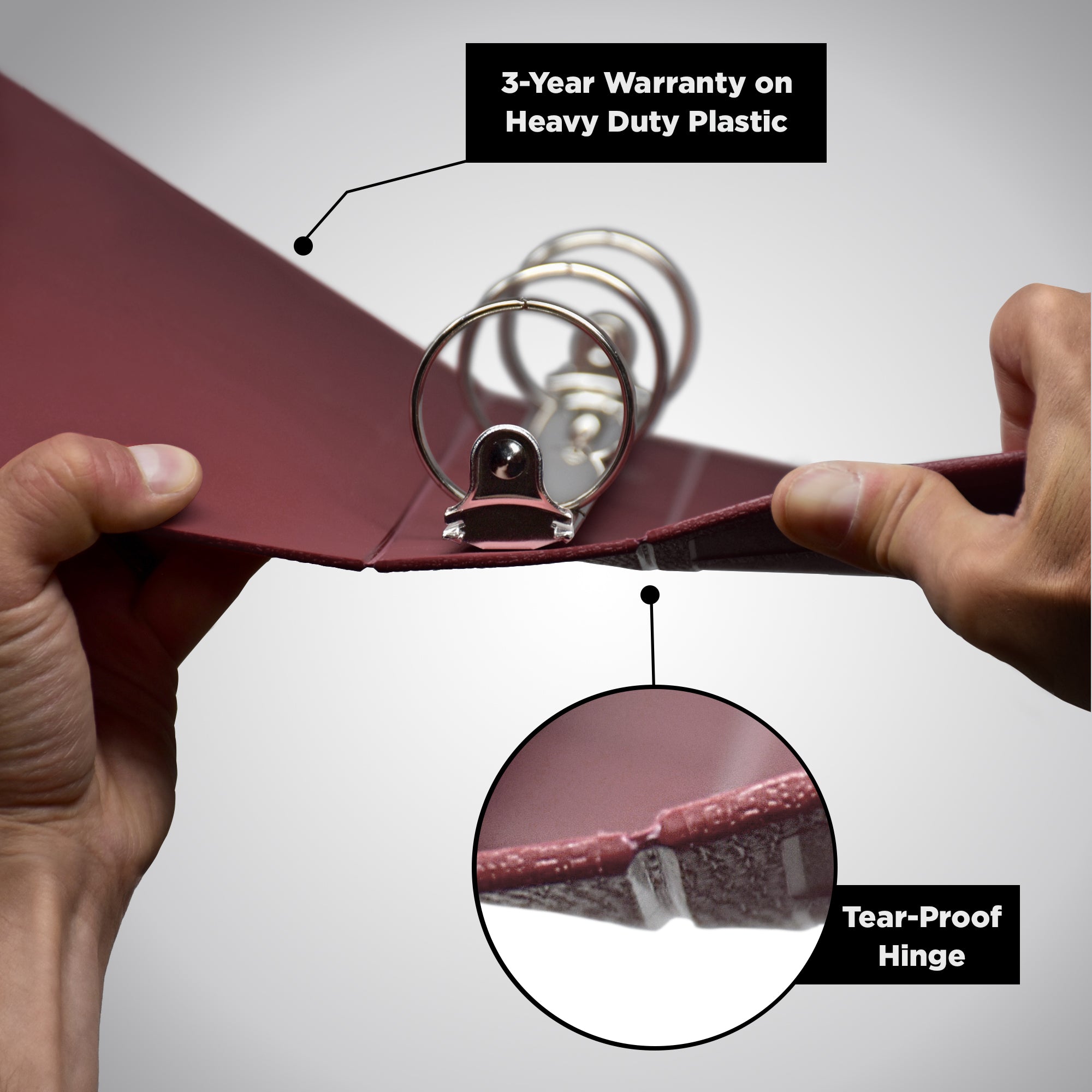Heavy Duty Ring Binder for Treatment Administration Records (TAR) Manuals – Side Opening