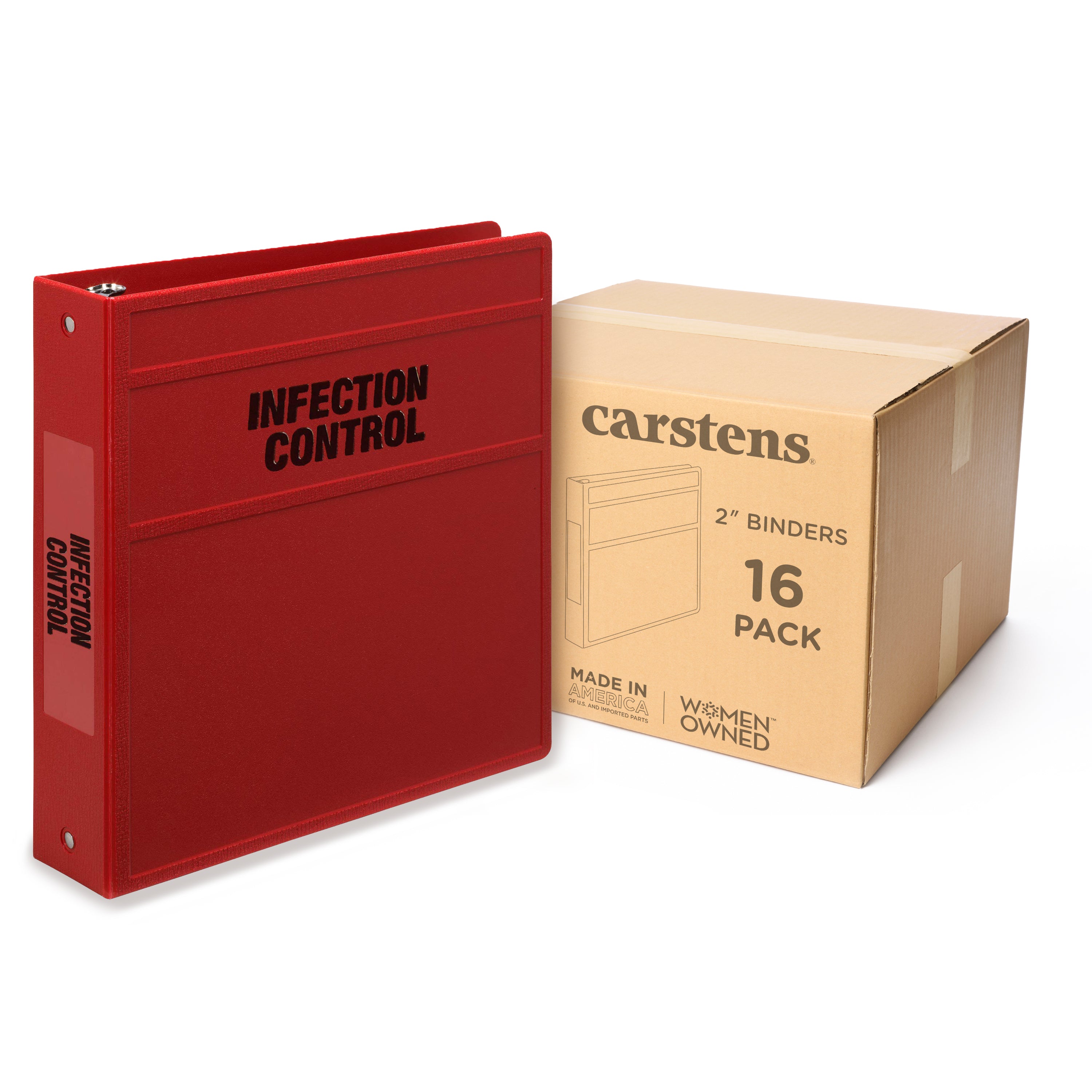 2-Inch Heavy Duty 3-Ring Binder for Infection Control Manual – Side Opening