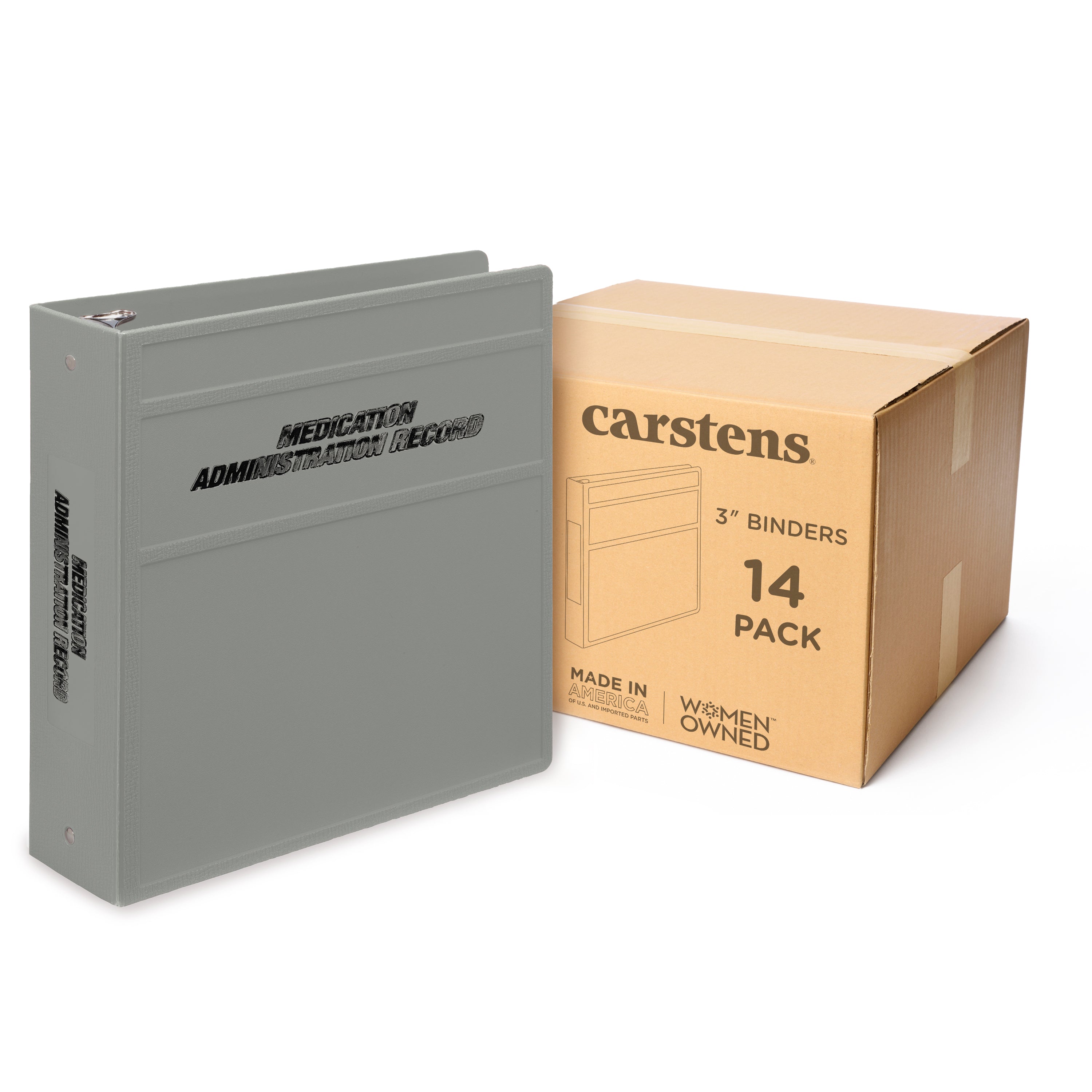 Heavy Duty Medical Administration Record (MAR) 3-Ring Binder – Side Opening