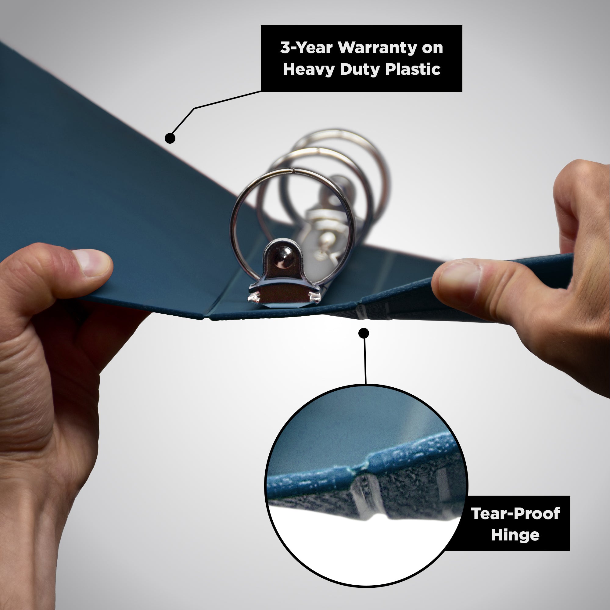 Heavy Duty Ring Binder for Treatment Administration Records (TAR) Manuals – Side Opening