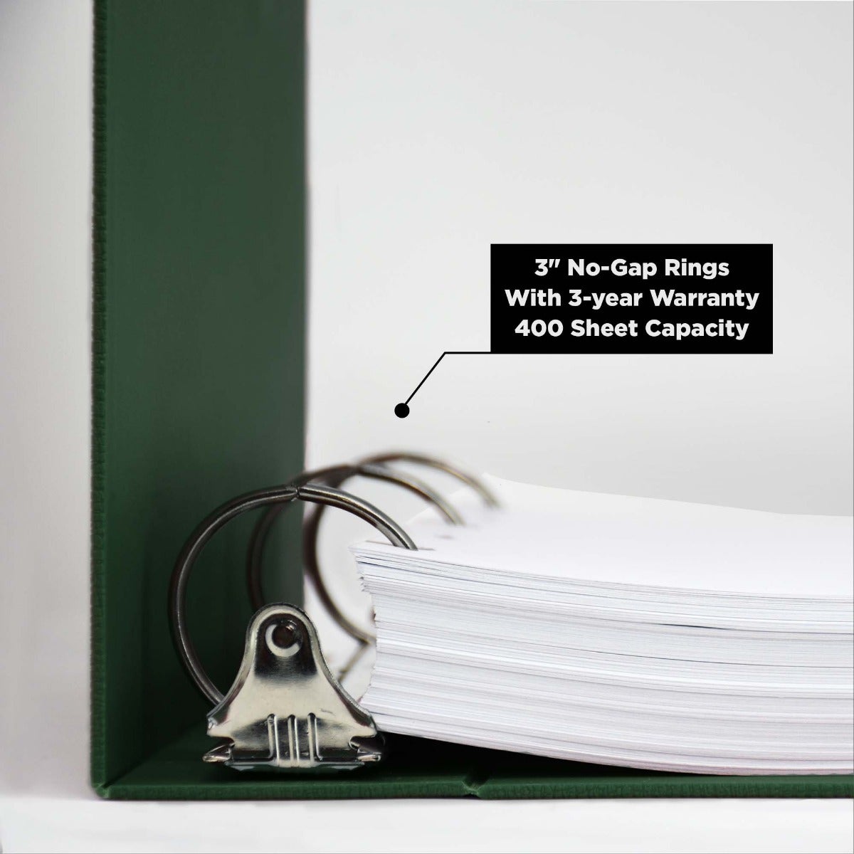 3-Inch Heavy Duty 3-Ring Binder for Medical Charting - Top Opening