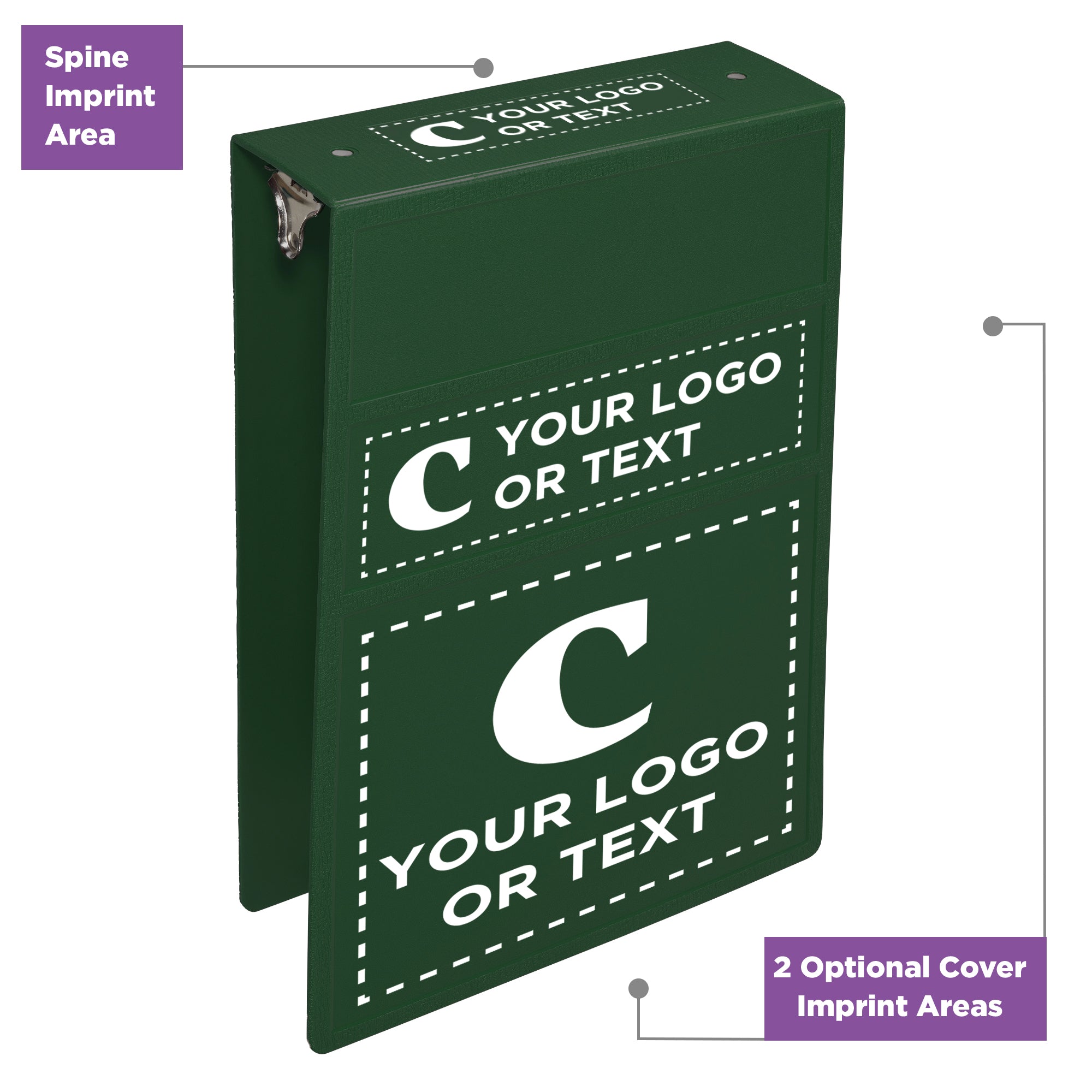 Custom 3-Inch Binder with Logo – Heavy Duty Top-Opening