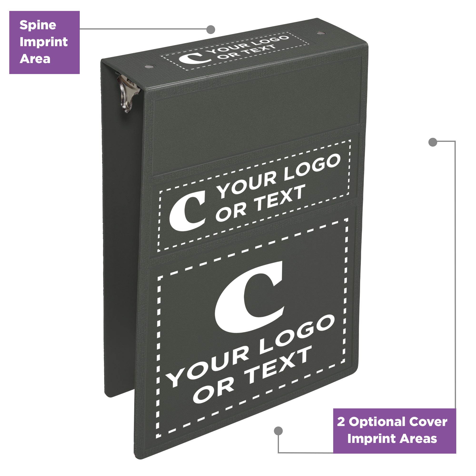 Custom 3-Inch Binder with Logo – Heavy Duty Top-Opening