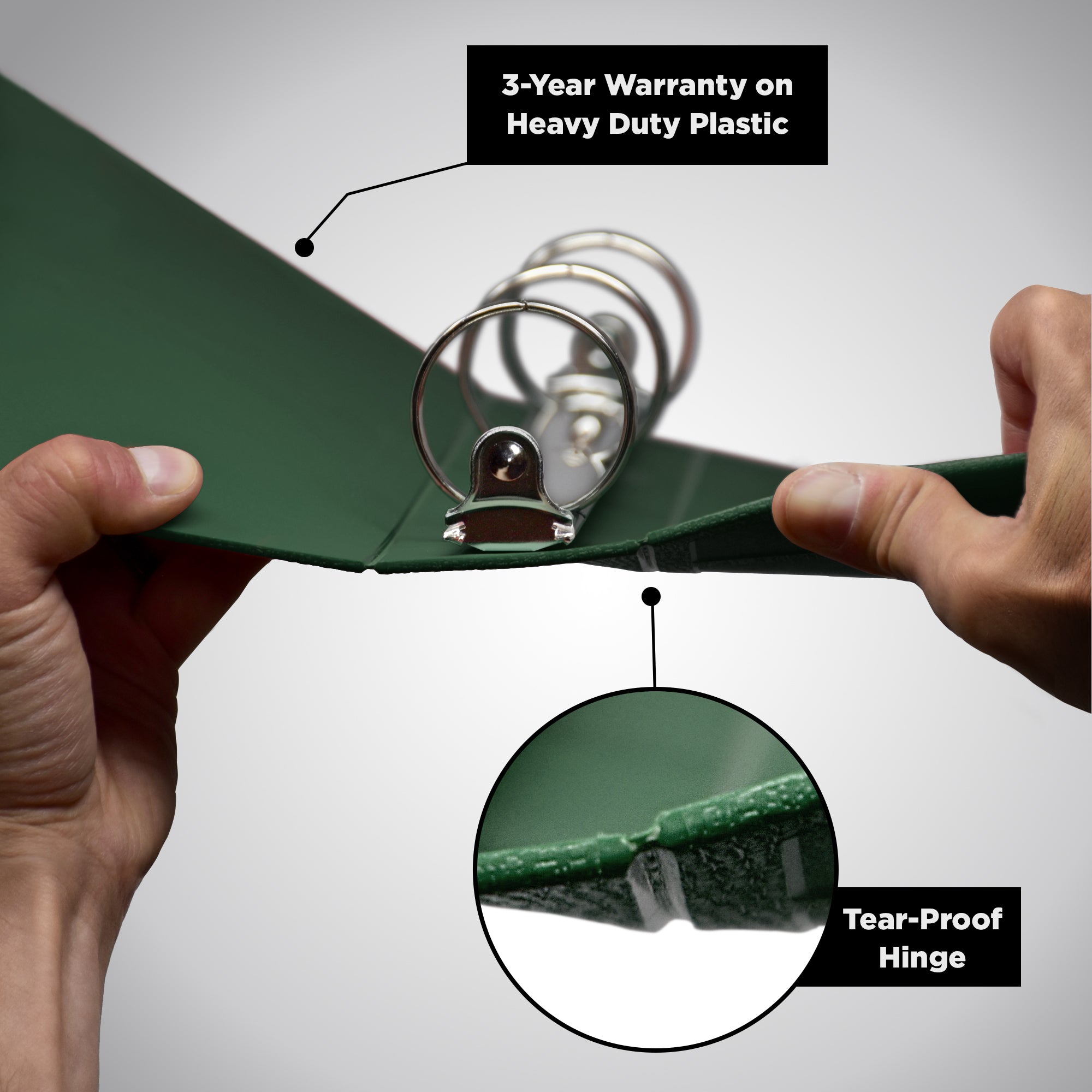 Heavy Duty 3-Ring Binder for OSHA Manuals – Side Opening