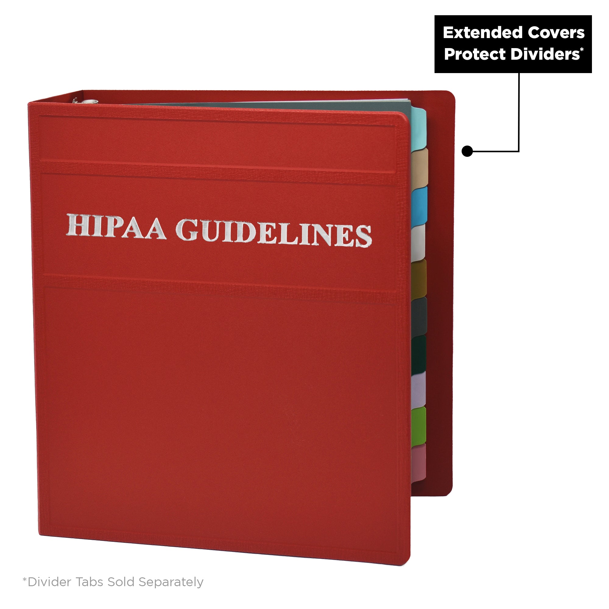 3-Inch Heavy Duty 3-Ring Binder for HIPAA Guidelines – Side Opening