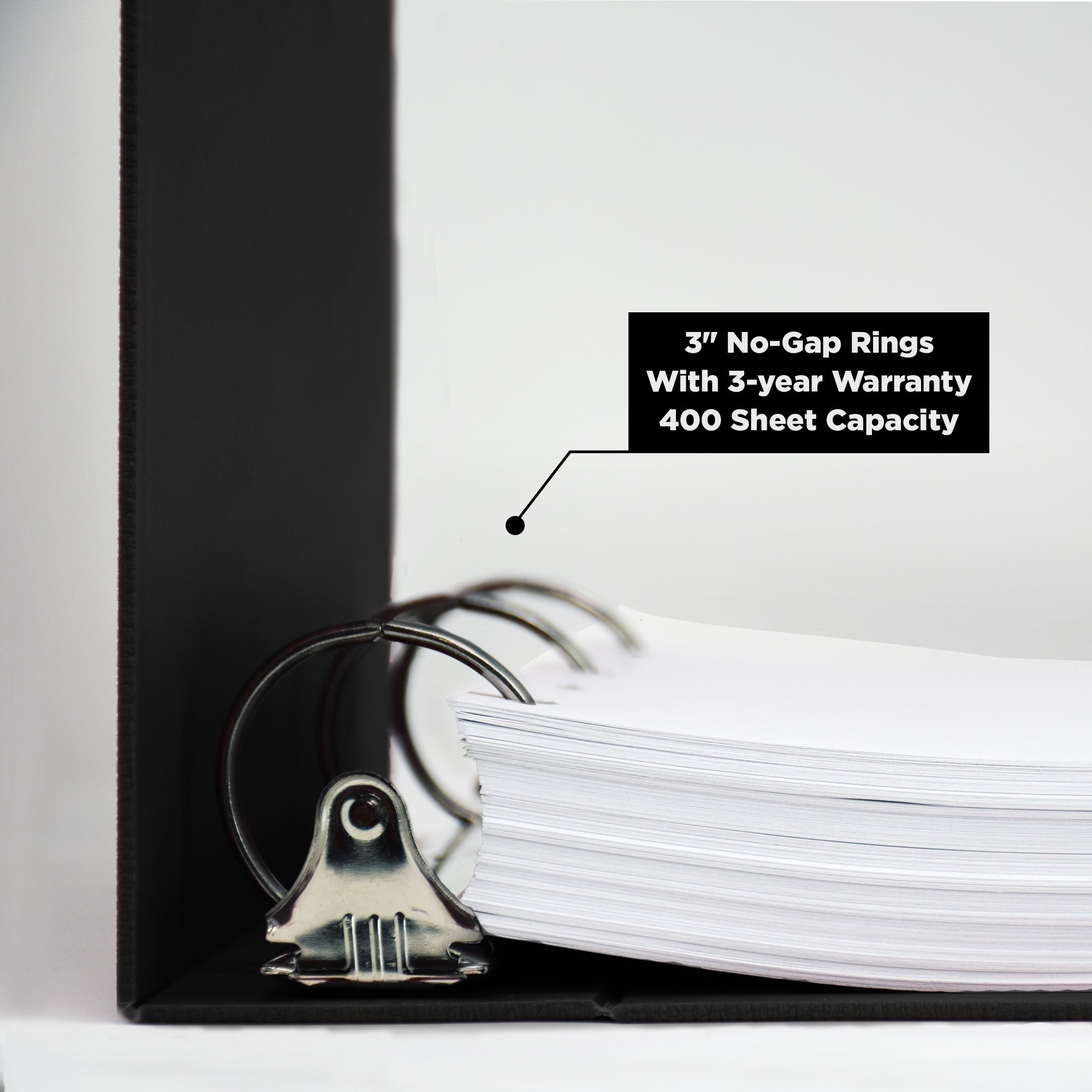 3-Inch Heavy Duty 3-Ring Binder for HIPAA Guidelines – Side Opening