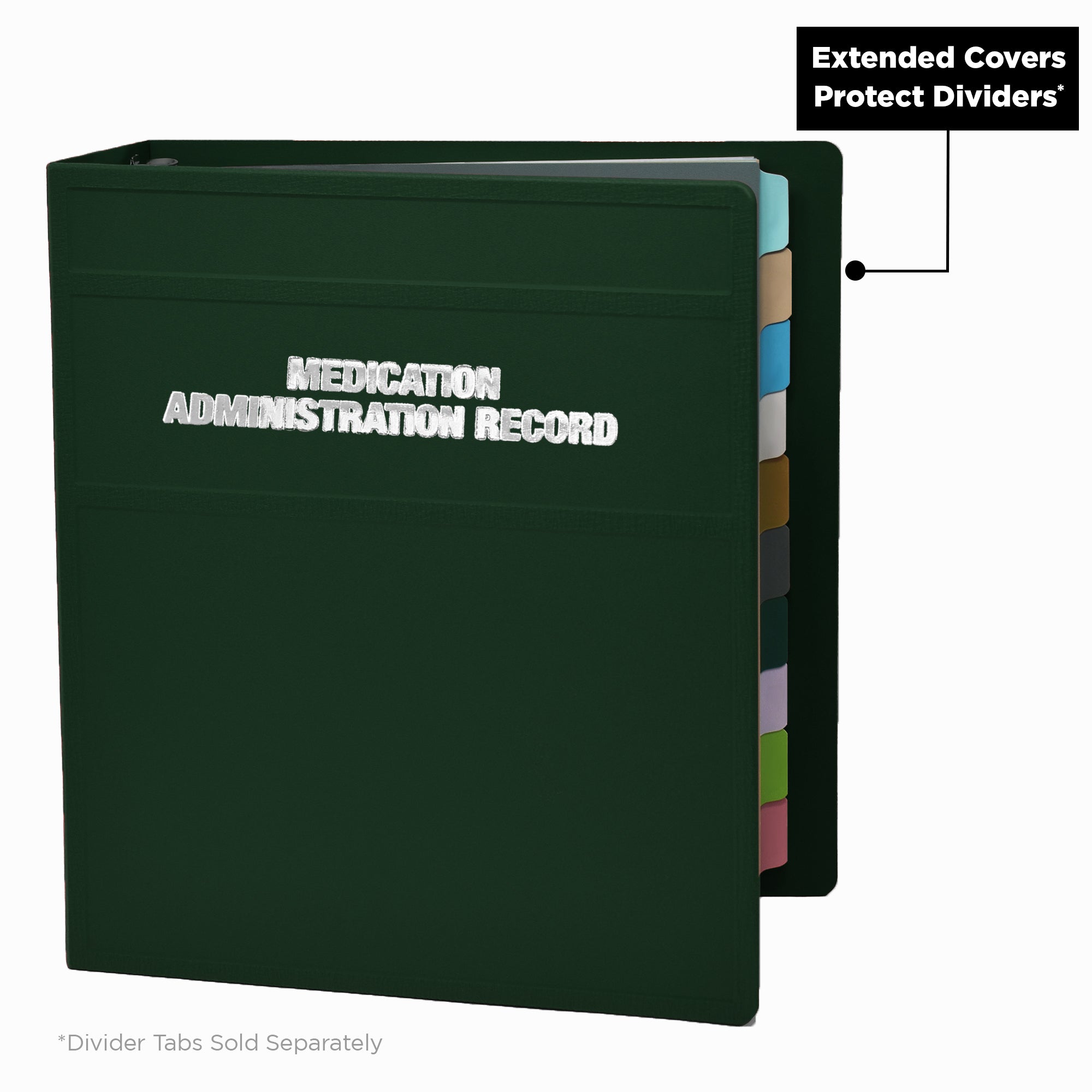Heavy Duty Medical Administration Record (MAR) 3-Ring Binder – Side Opening