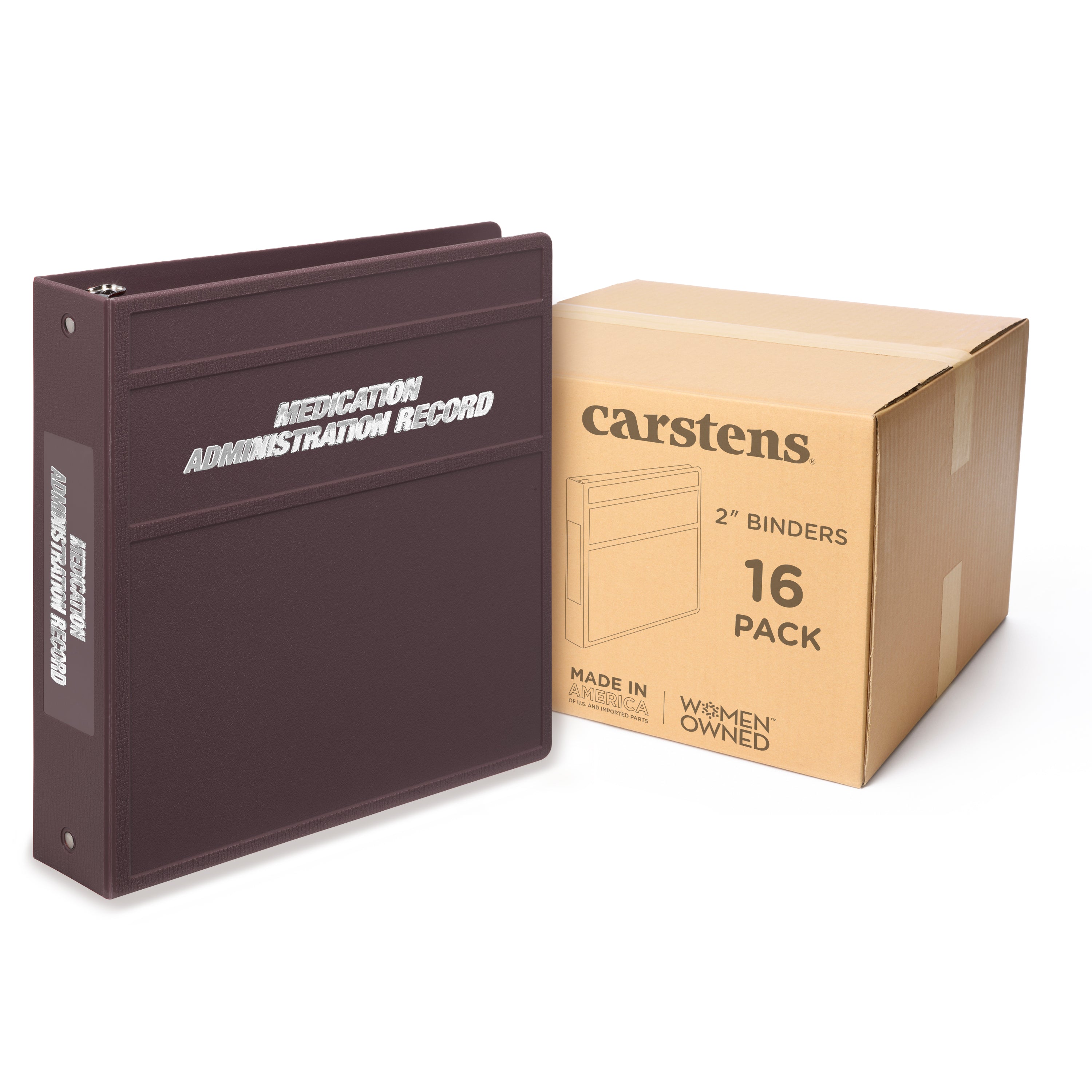 Heavy Duty Medical Administration Record (MAR) 3-Ring Binder – Side Opening