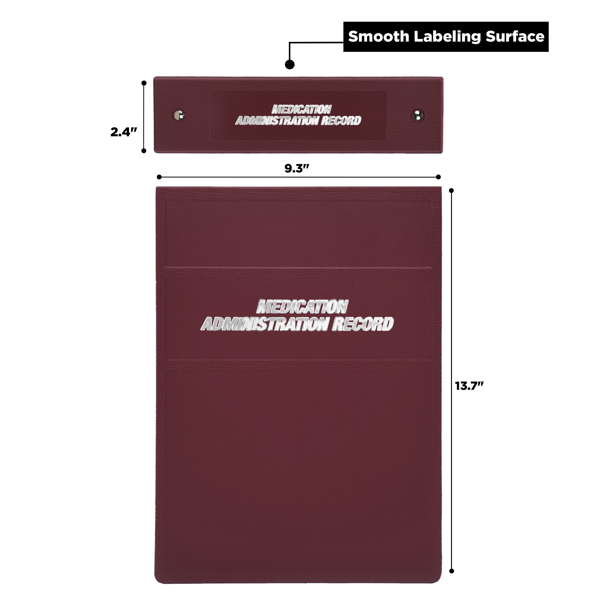 Heavy Duty Ring Binder for Medical Administration Records (MAR) Manuals – Top Opening