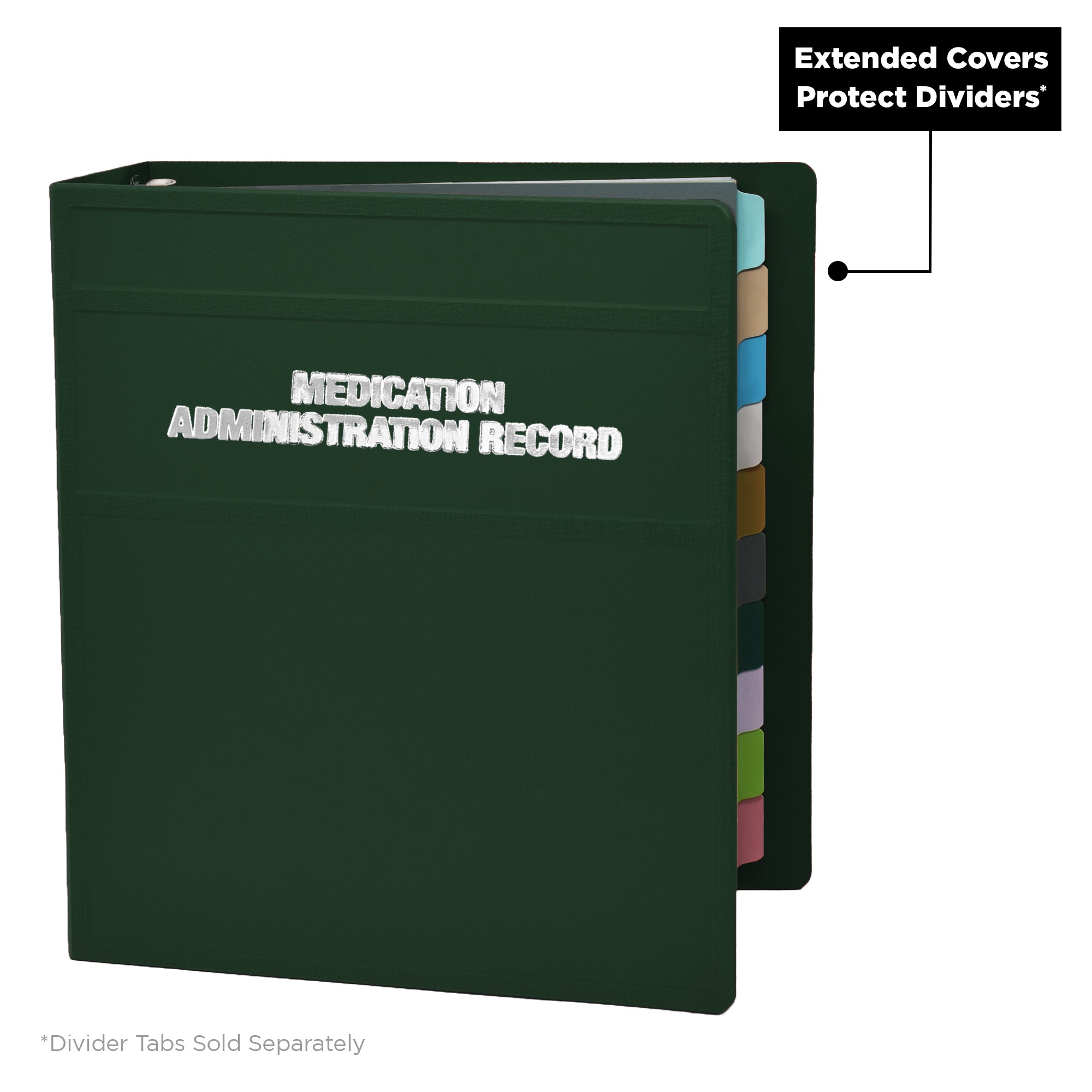 Heavy Duty Medical Administration Record (MAR) 3-Ring Binder – Side Opening