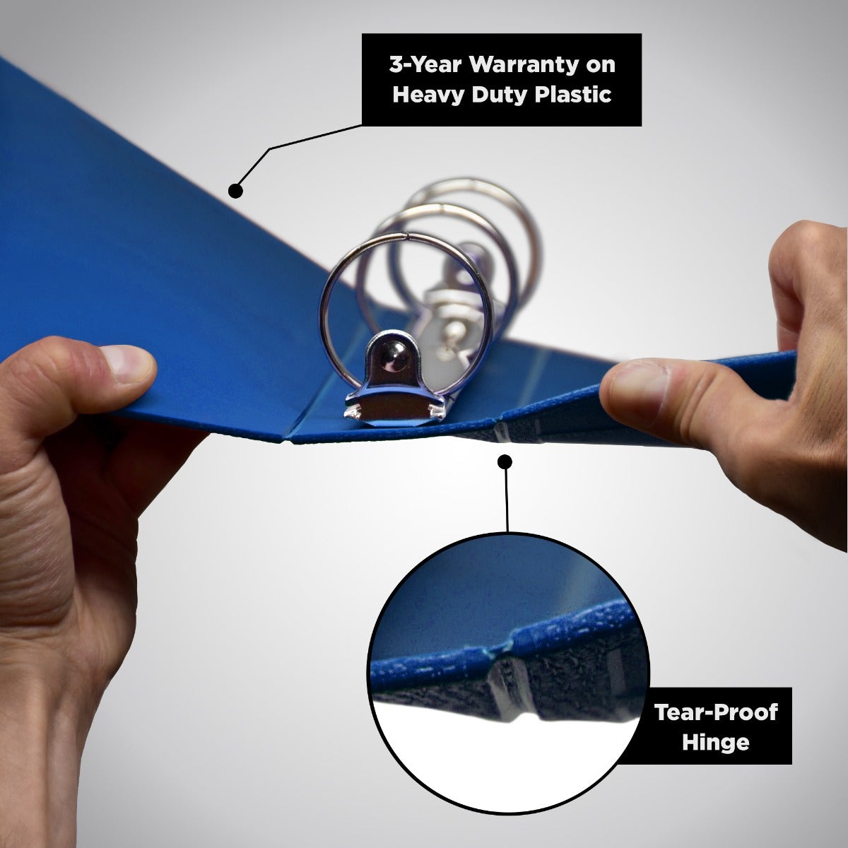 Heavy Duty 3-Ring Binder for COVID-19 Policies and Procedures – Side Opening