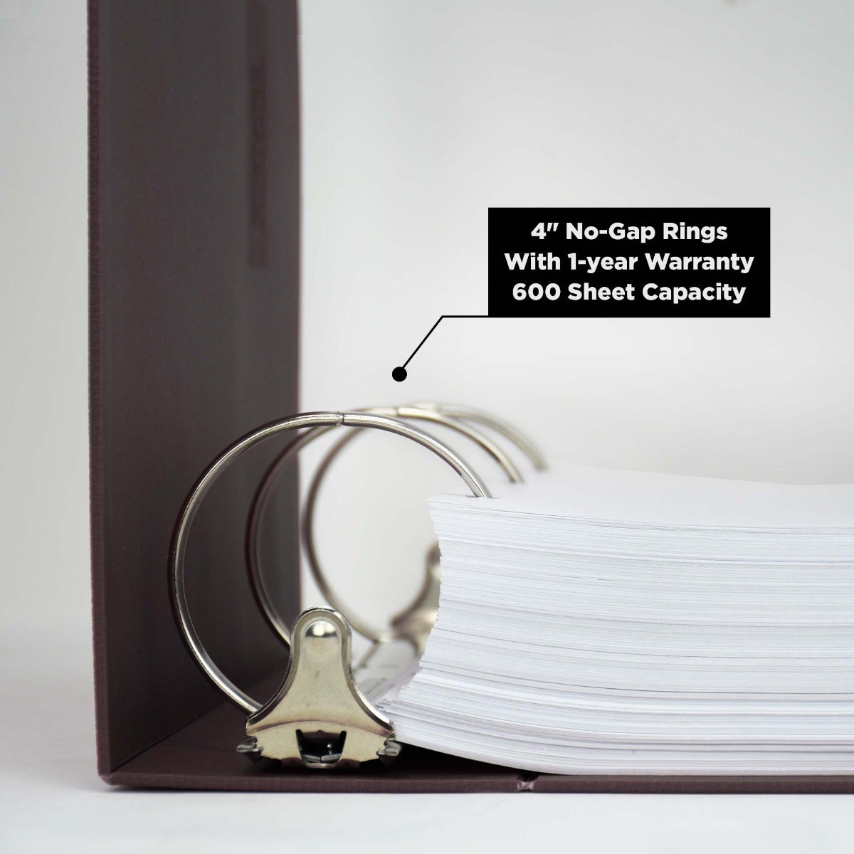 4-Inch Heavy Duty 3-Ring Binder for Medical Charting – Side Opening
