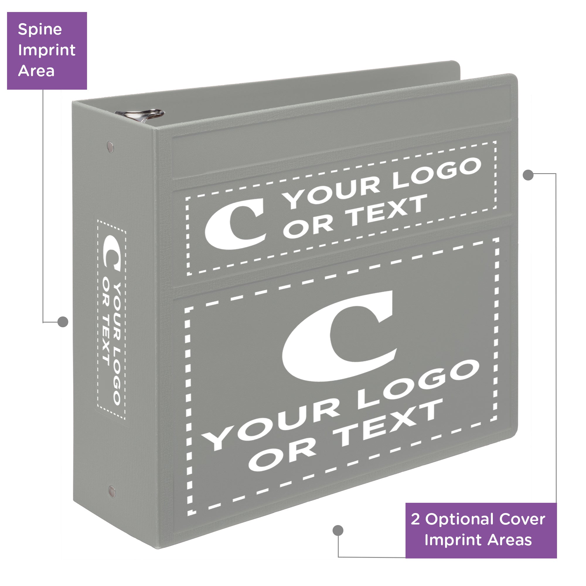 Custom 4-Inch Binder with Logo – Heavy Duty Side-Opening