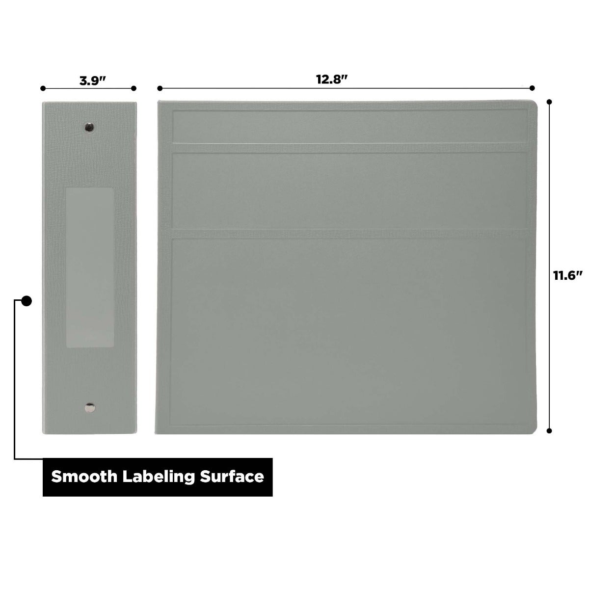 4-Inch Heavy Duty 3-Ring Binder for Medical Charting – Side Opening