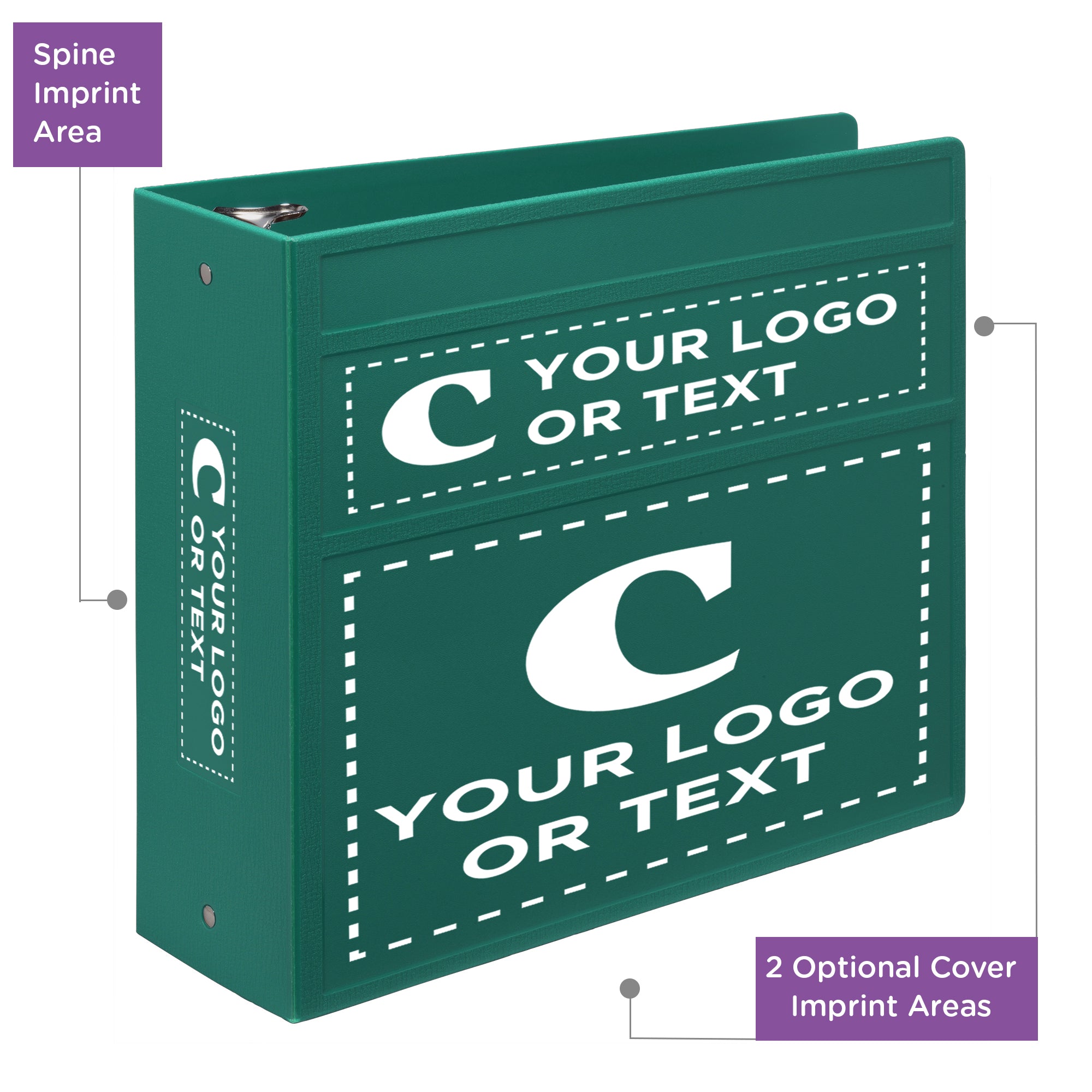 Custom 4-Inch Binder with Logo – Heavy Duty Side-Opening