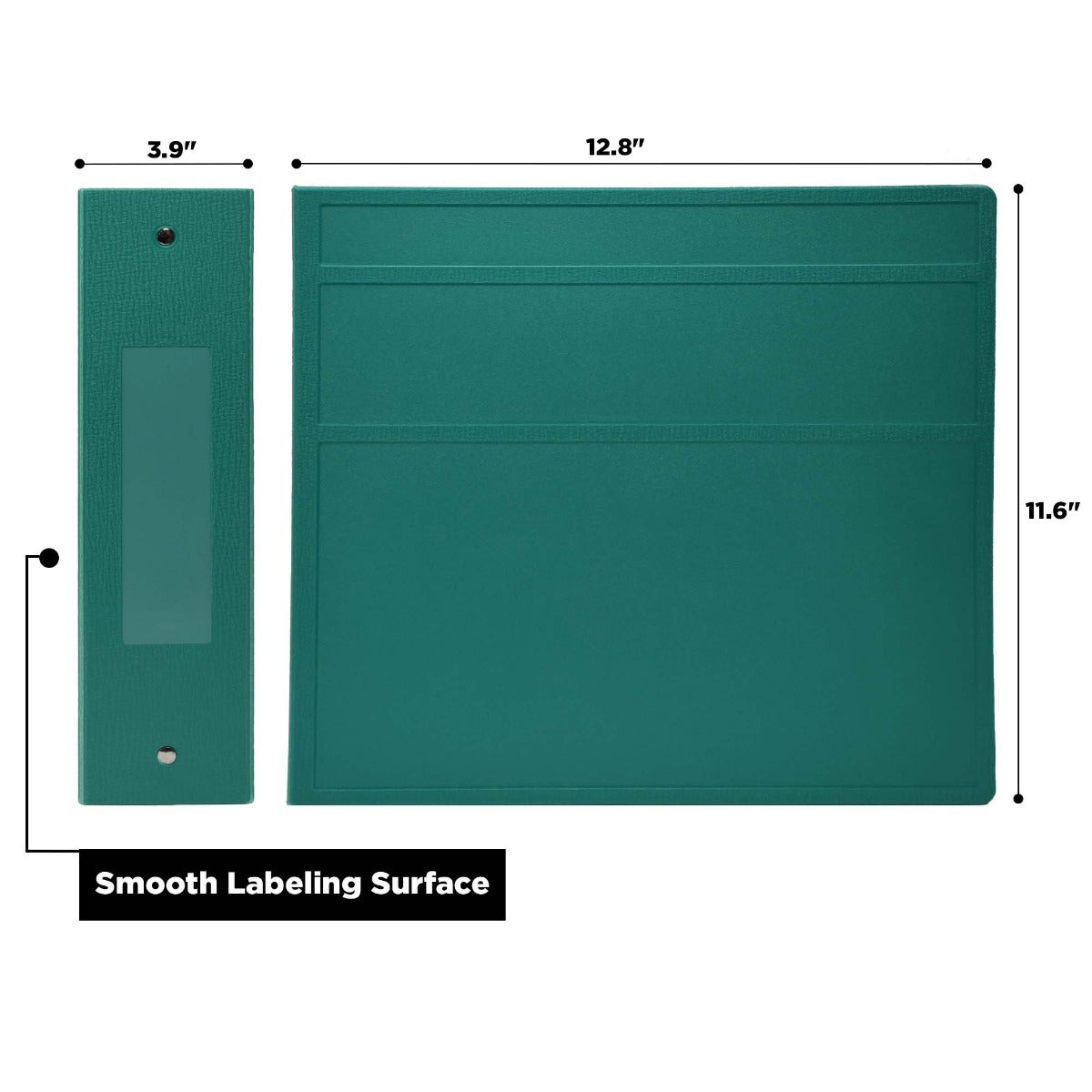 4-Inch Heavy Duty 3-Ring Binder for Medical Charting – Side Opening