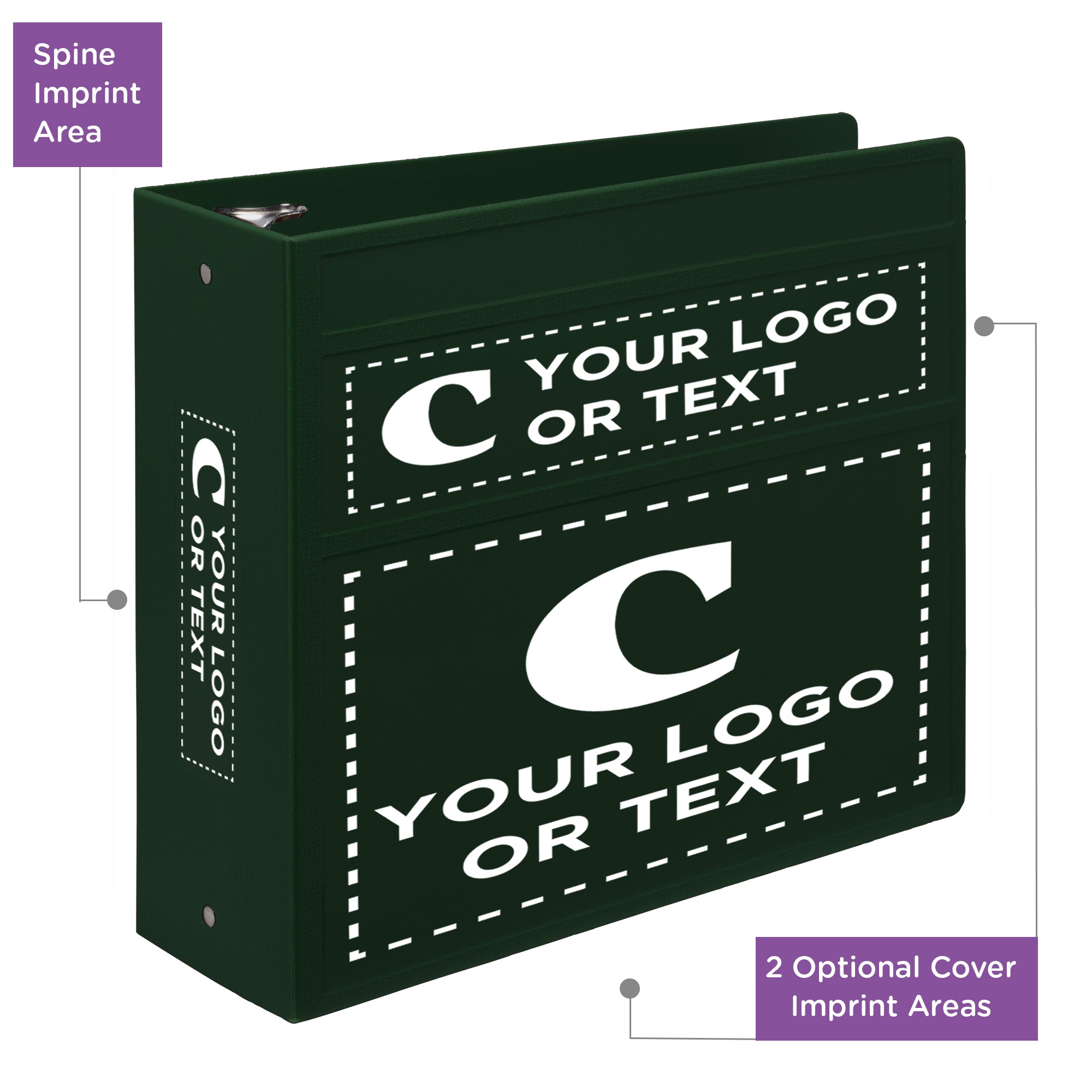 Custom 4-Inch Binder with Logo – Heavy Duty Side-Opening