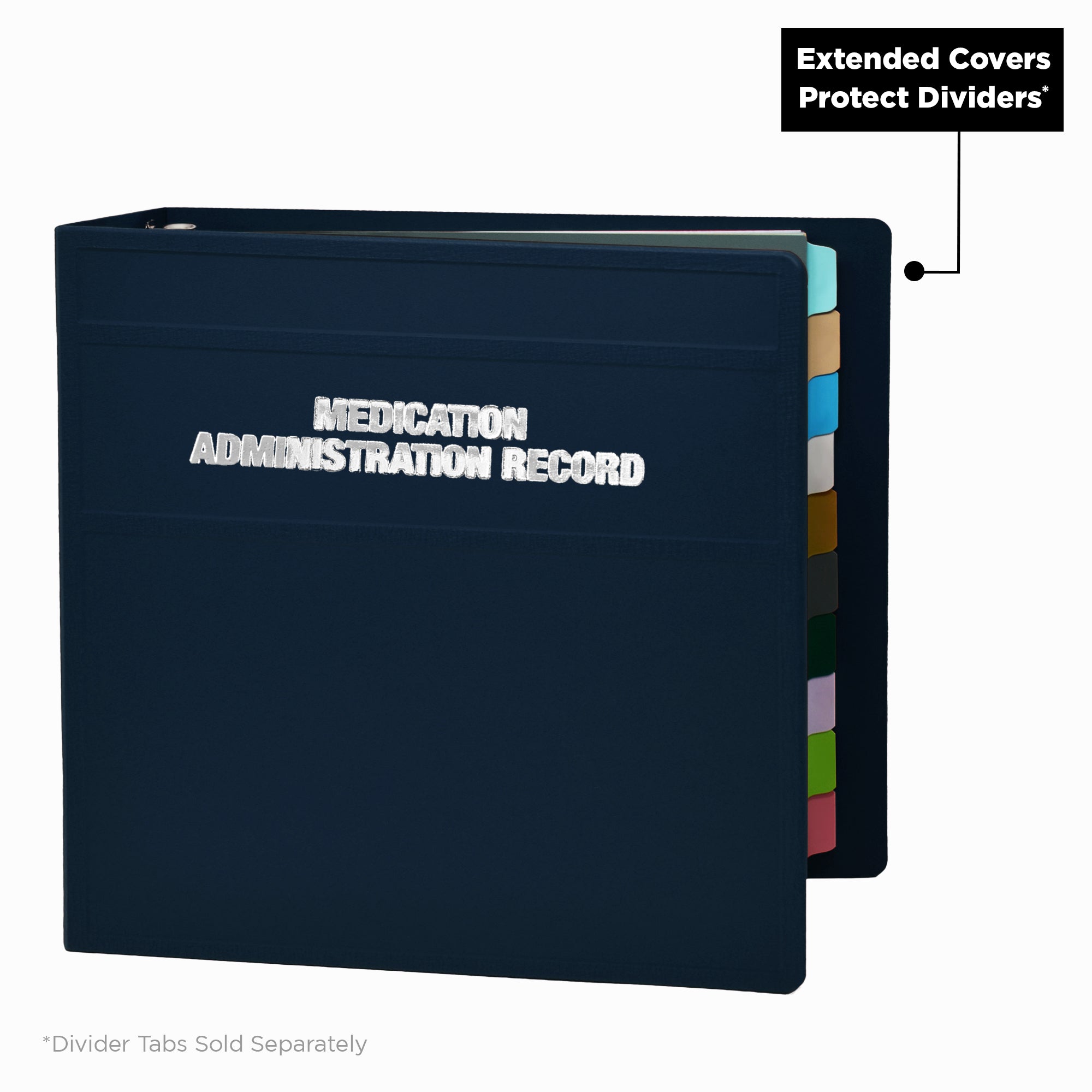 Heavy Duty Medical Administration Record (MAR) 3-Ring Binder – Side Opening