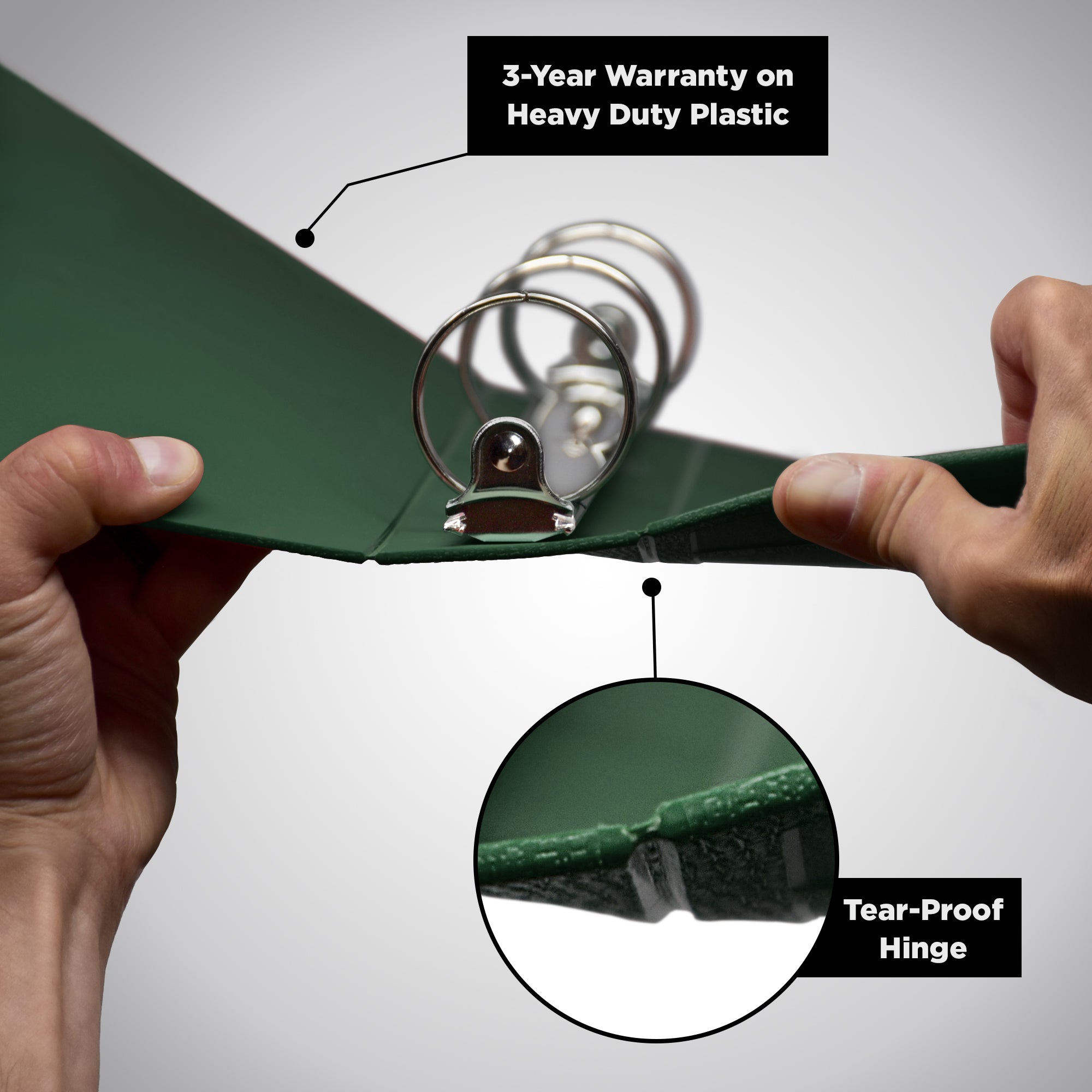 Heavy Duty 3-Ring Binder for OSHA Manuals – Side Opening