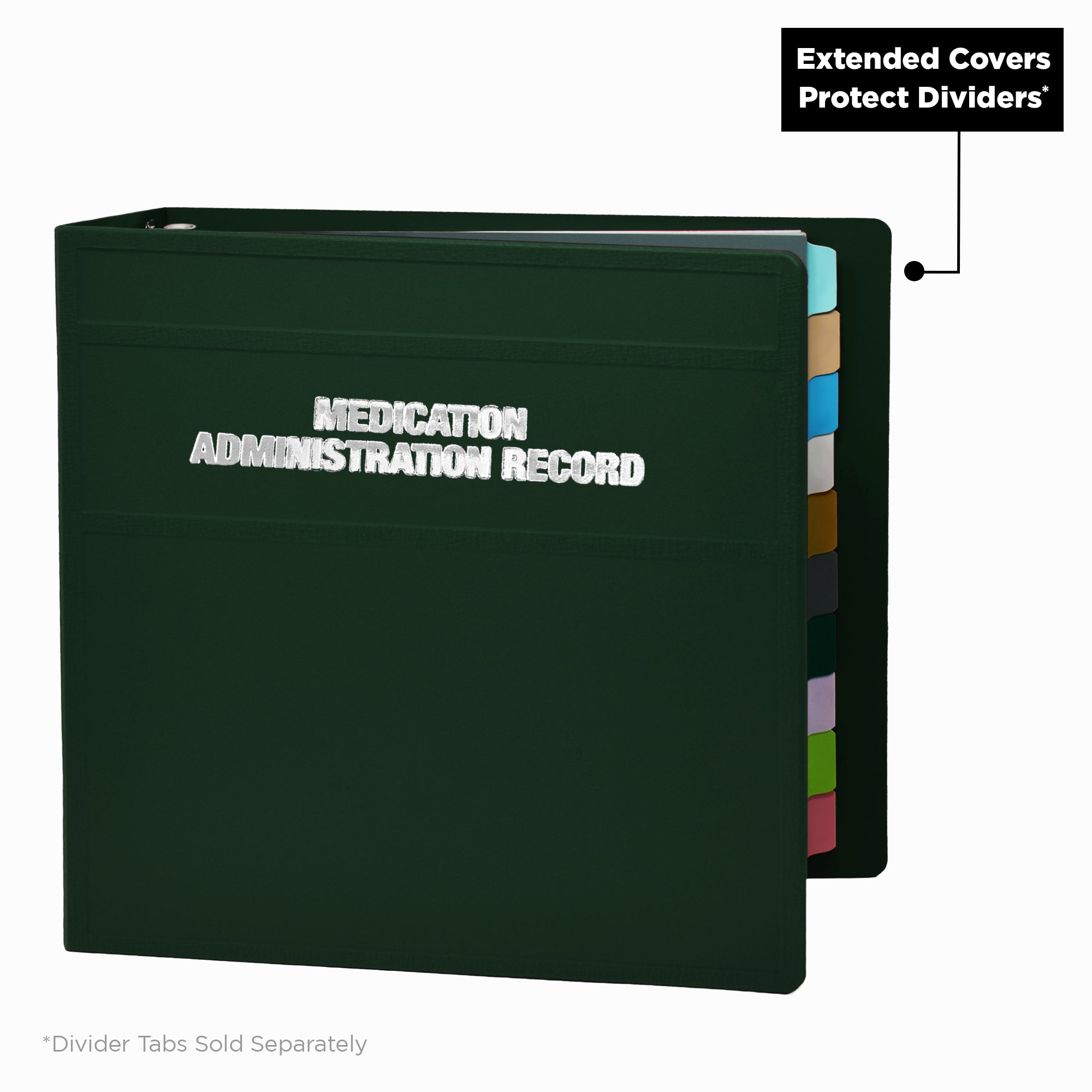 Heavy Duty Medical Administration Record (MAR) 3-Ring Binder – Side Opening