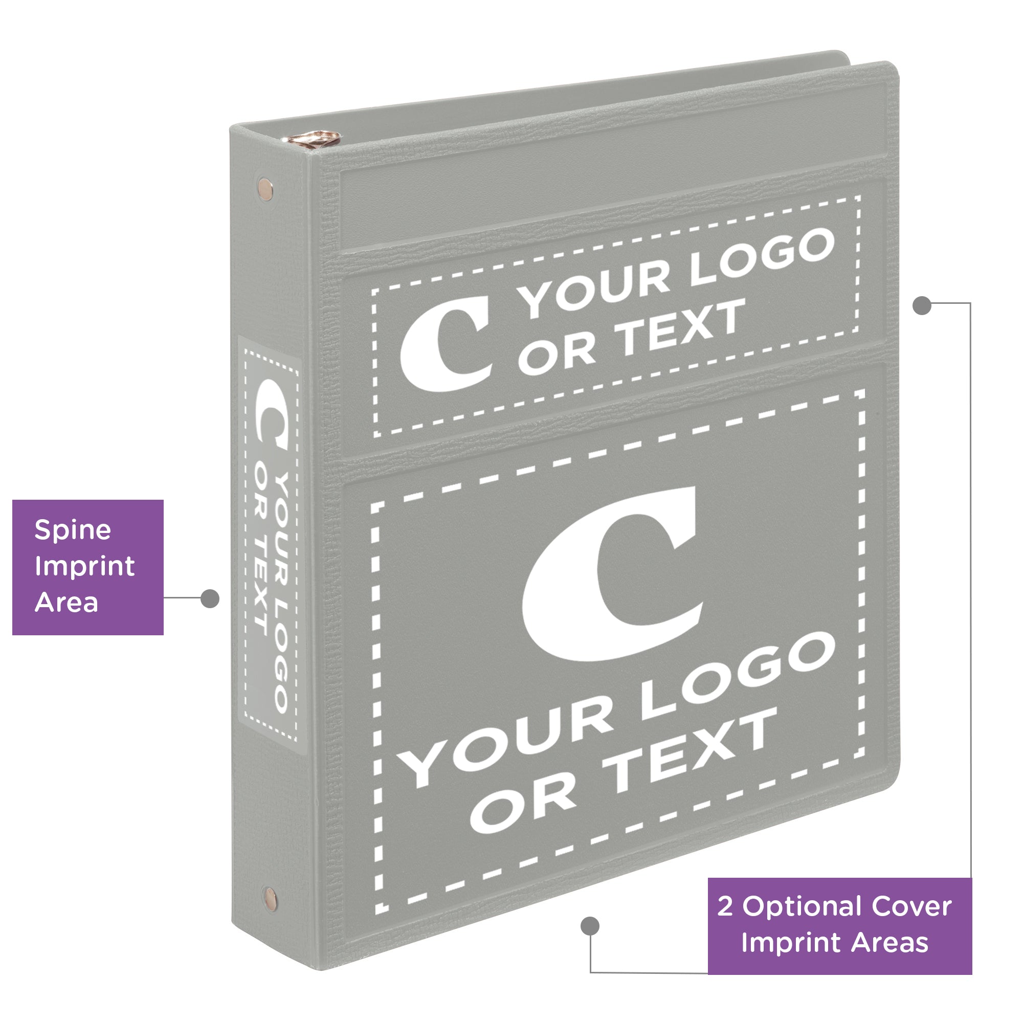Custom 1.5-Inch Binder with Logo – Heavy Duty Side-Opening