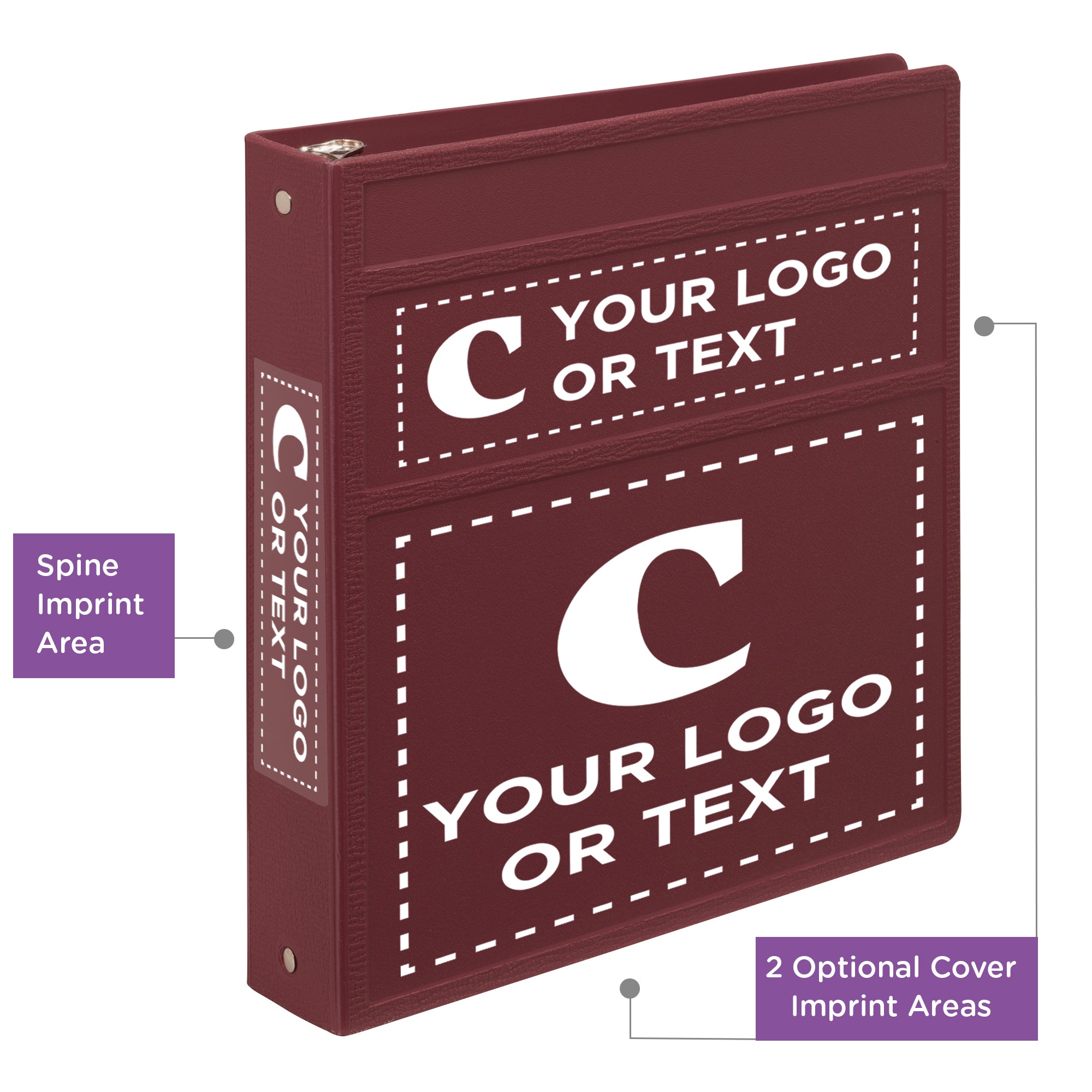 Custom 1.5-Inch Binder with Logo – Heavy Duty Side-Opening