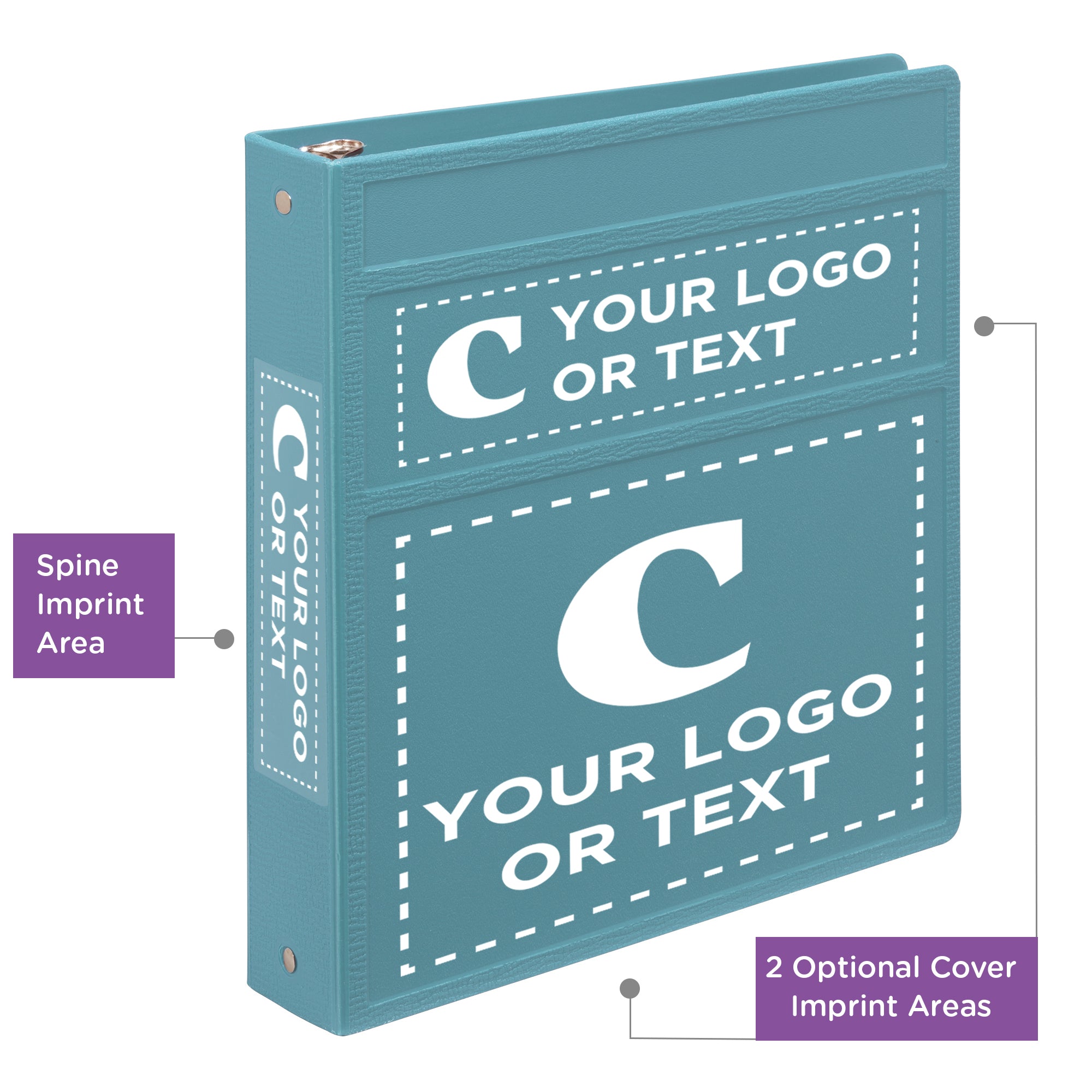 Custom 1.5-Inch Binder with Logo – Heavy Duty Side-Opening