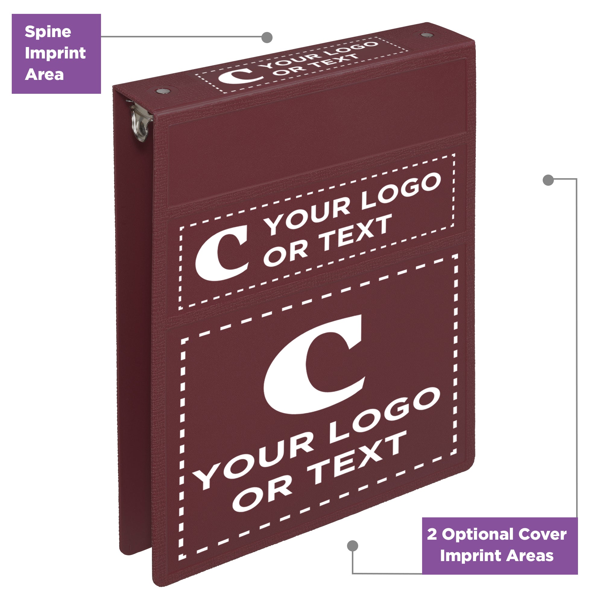 Custom 1.5-Inch Binder with Logo – Heavy Duty Top-Opening