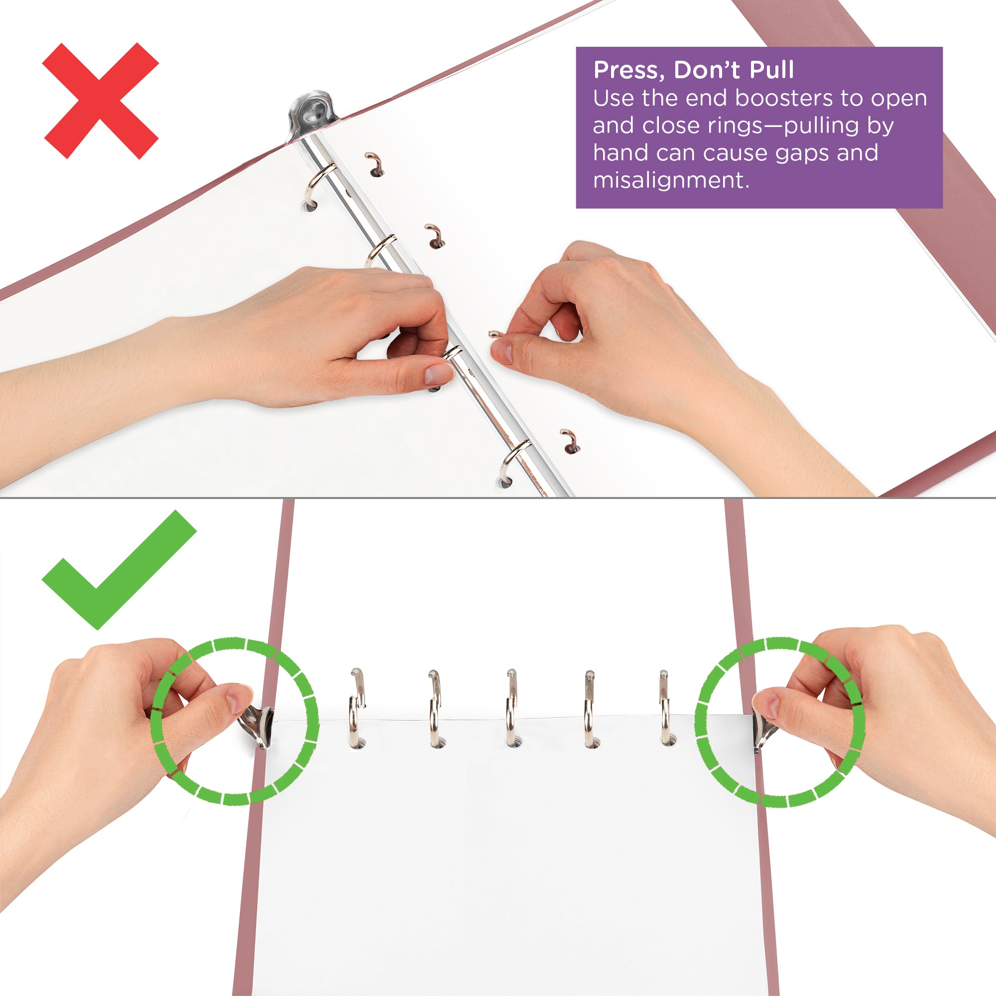 1.5 Inch Heavy Duty 5-Ring Binder for Medical Charting – Top Opening