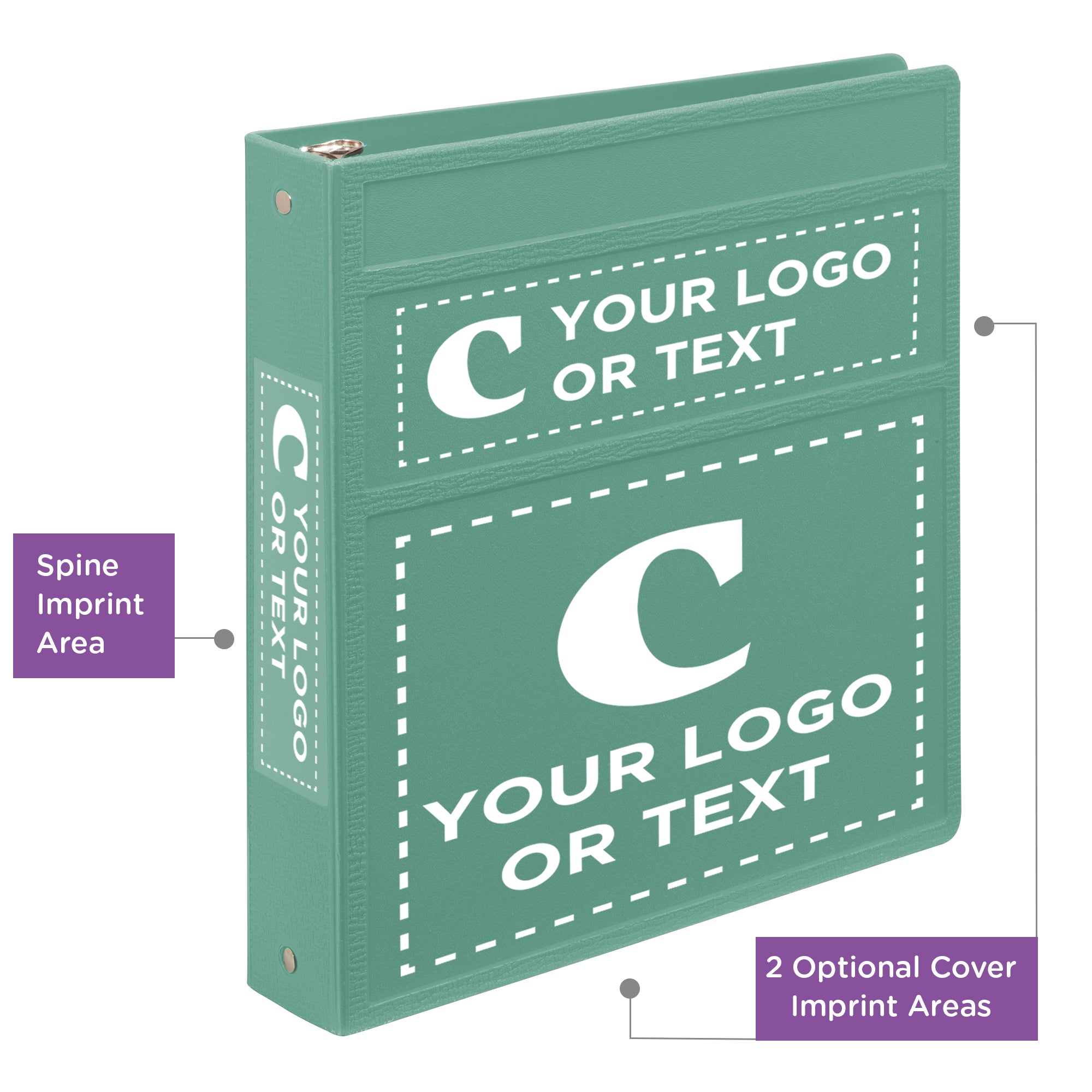 Custom 1.5-Inch Binder with Logo – Heavy Duty Side-Opening