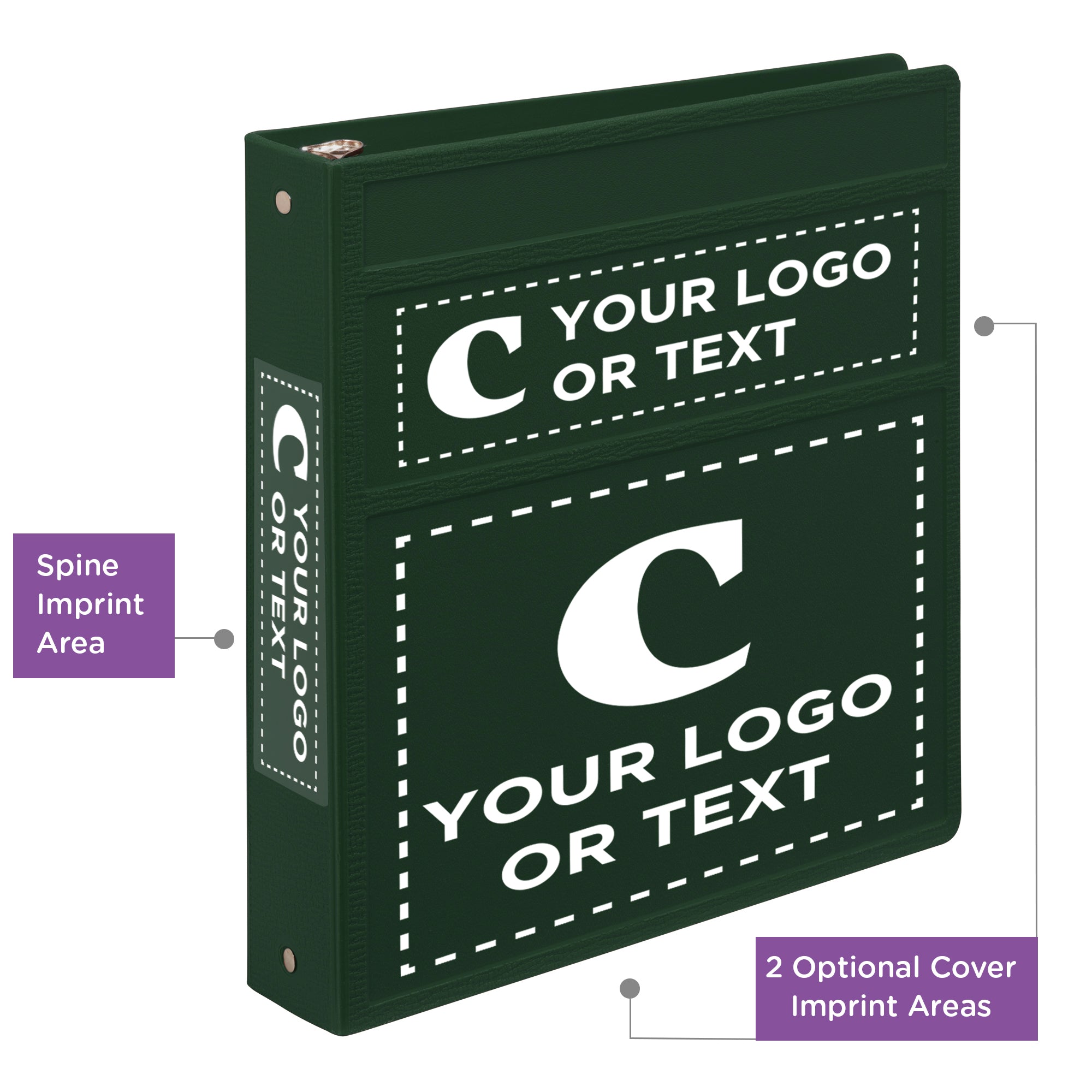 Custom 1.5-Inch Binder with Logo – Heavy Duty Side-Opening