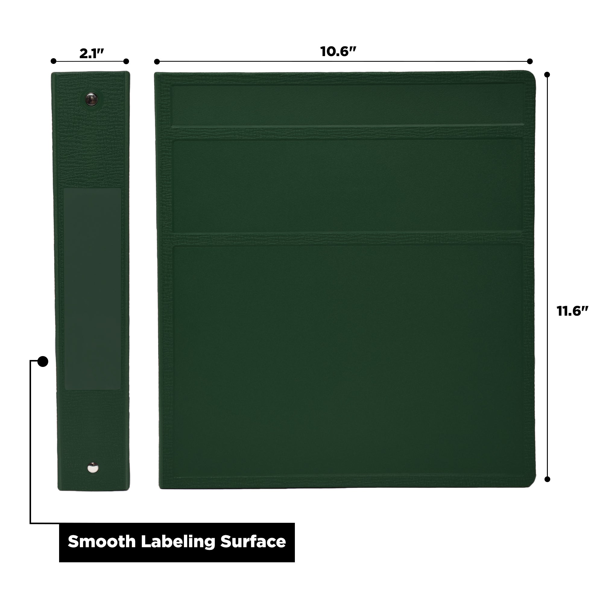 1.5 Inch Heavy Duty 3-Ring Binder for Medical Charting – Side Opening