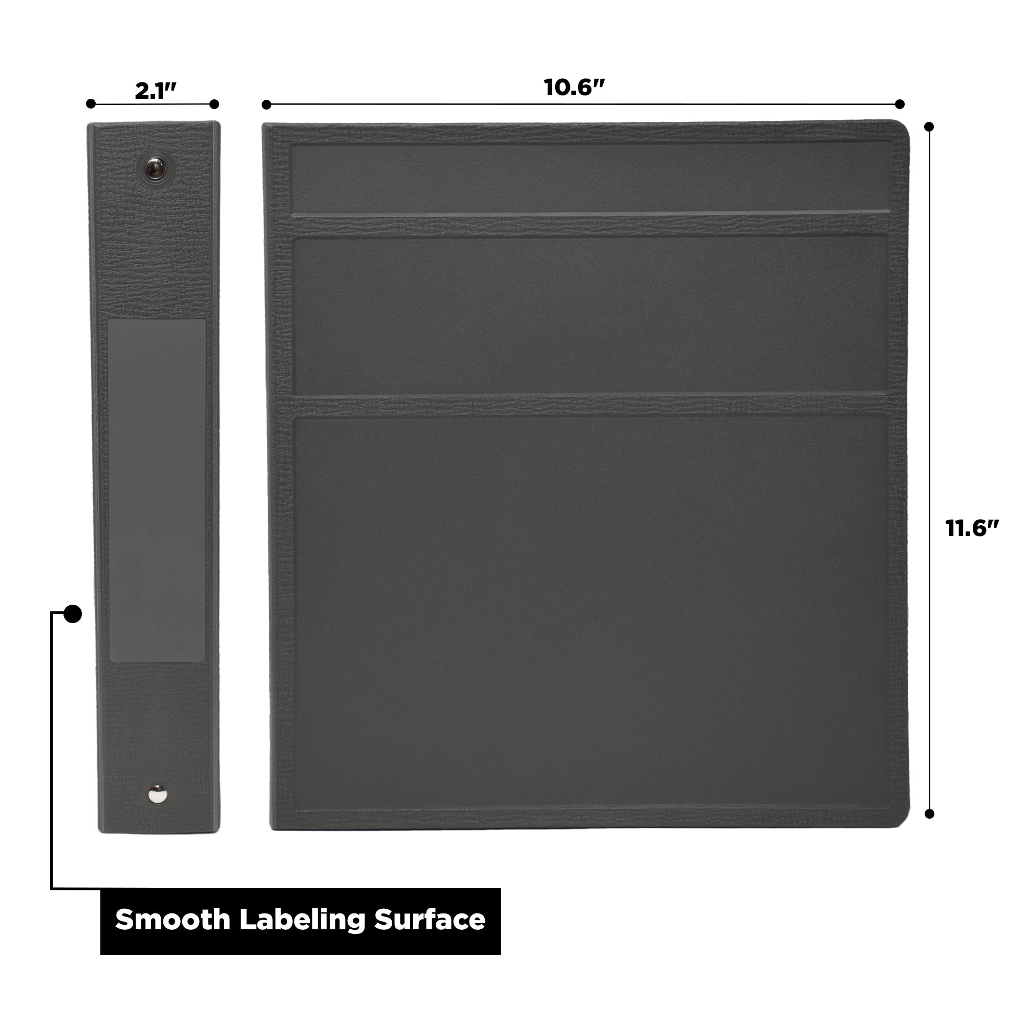 1.5 Inch Heavy Duty 3-Ring Binder for Medical Charting – Side Opening