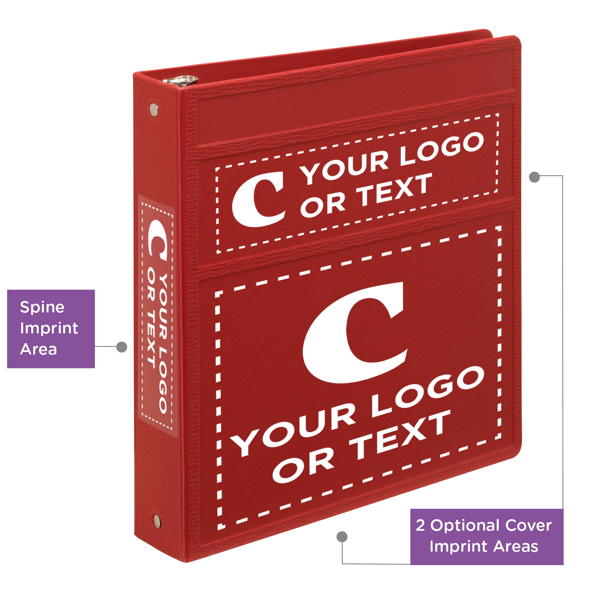 Custom 1.5-Inch Binder with Logo – Heavy Duty Side-Opening