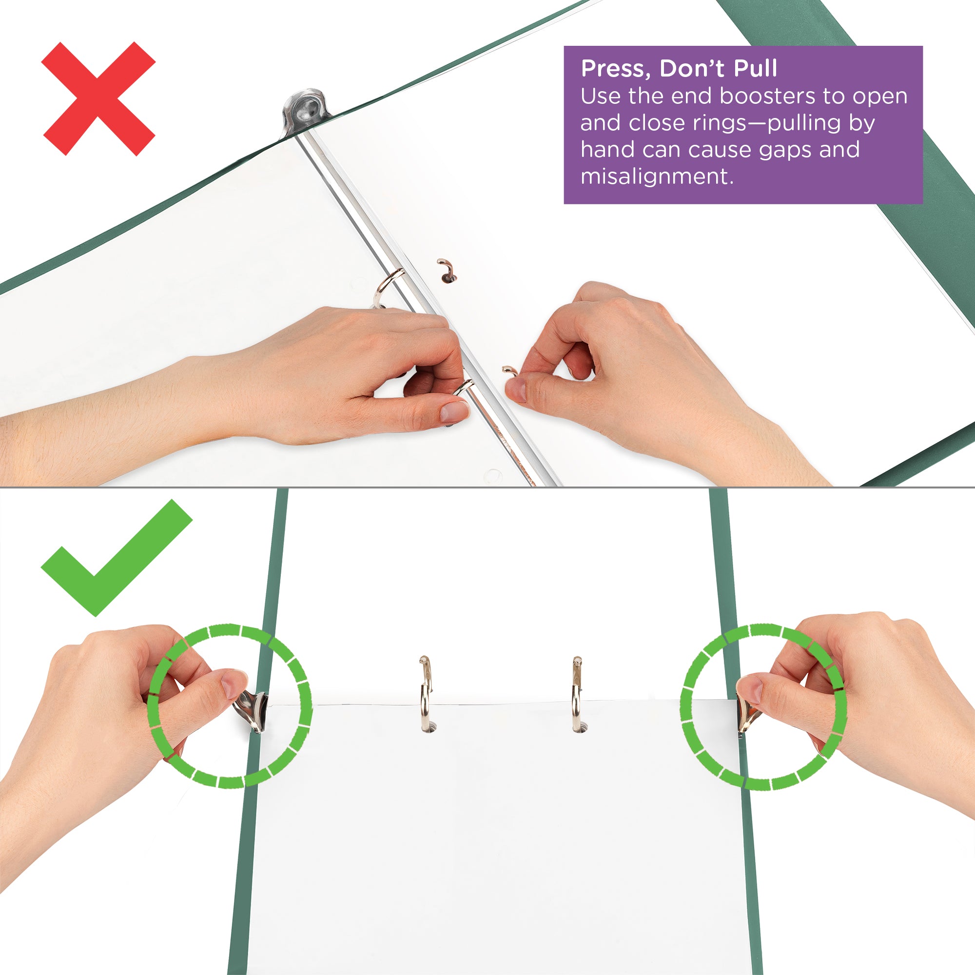 1.5-Inch Heavy Duty 2-Ring Binder for Medical Charting – Top Opening