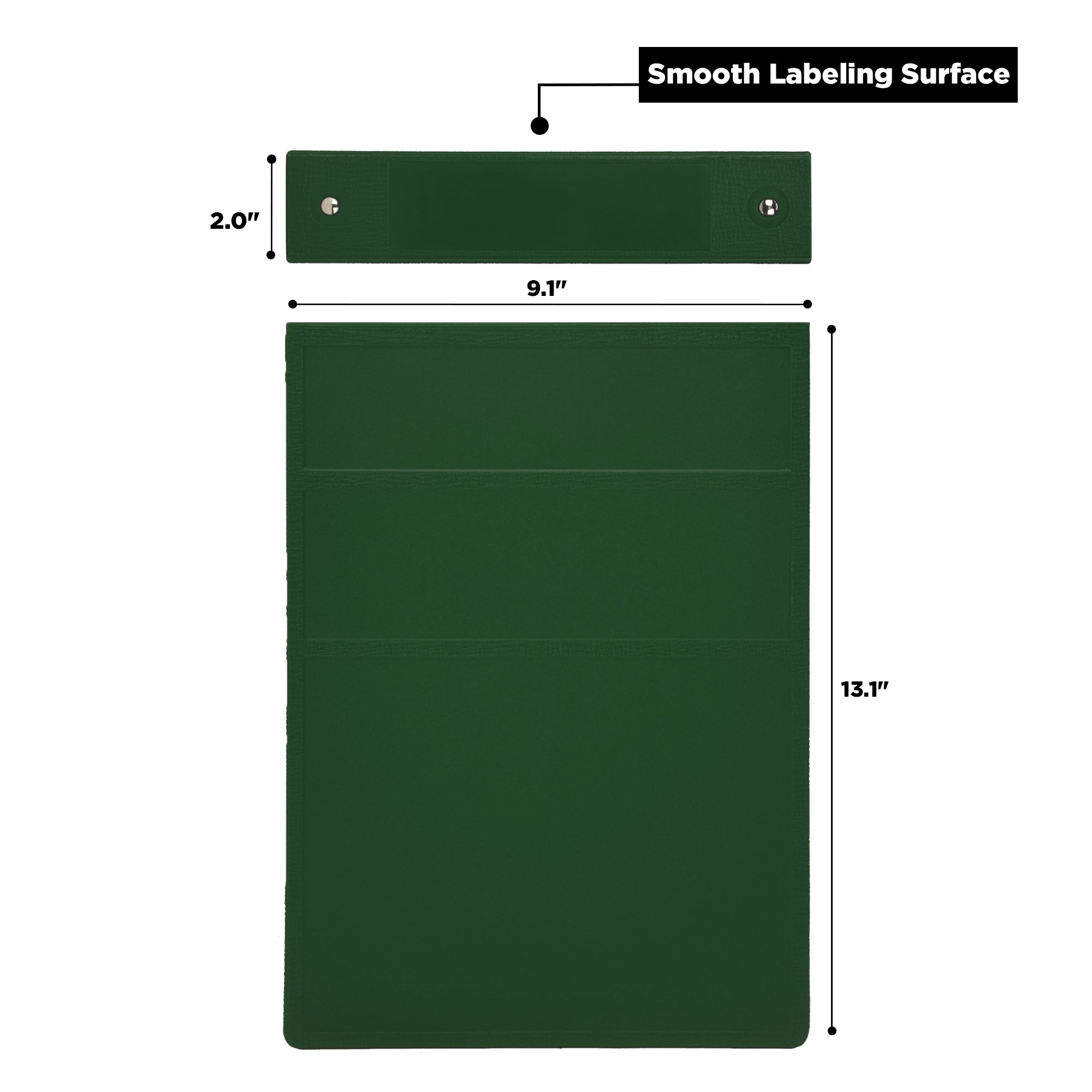 1.5 Inch Heavy Duty 5-Ring Binder for Medical Charting – Top Opening