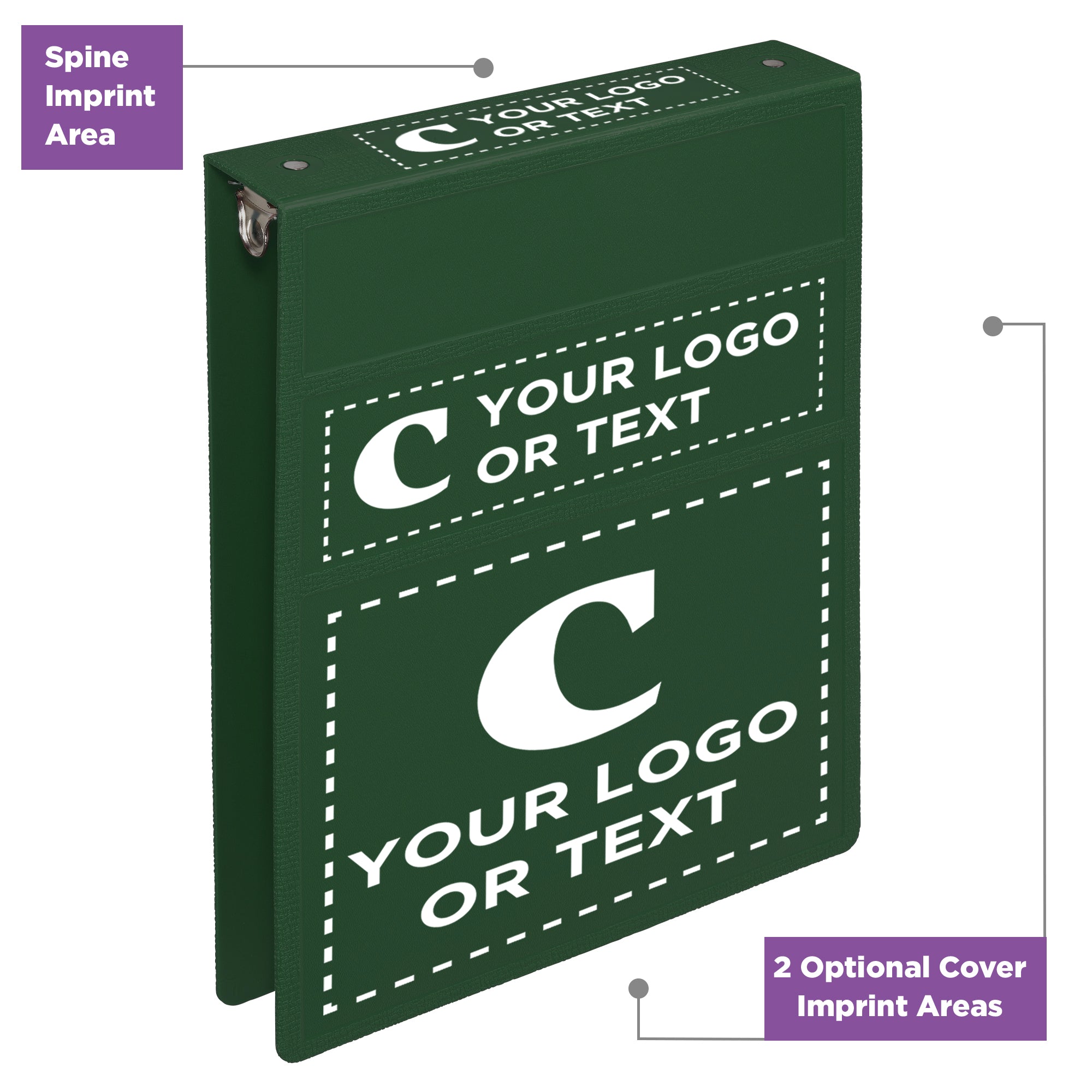 Custom 1.5-Inch Binder with Logo – Heavy Duty Top-Opening