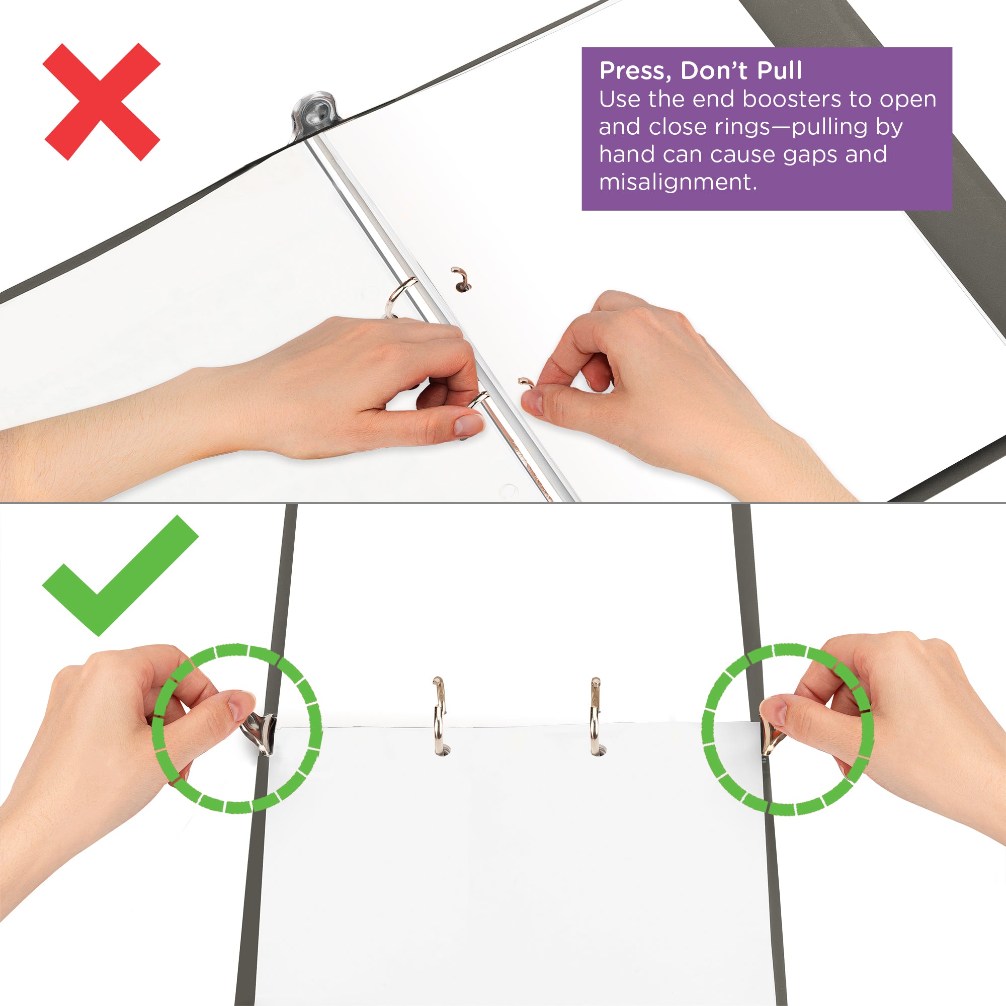1.5-Inch Heavy Duty 2-Ring Binder for Medical Charting – Top Opening