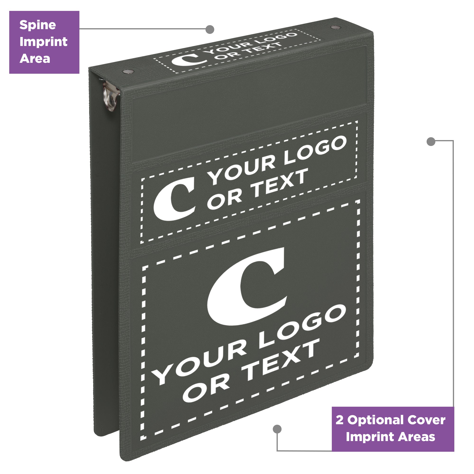 Custom 1.5-Inch Binder with Logo – Heavy Duty Top-Opening