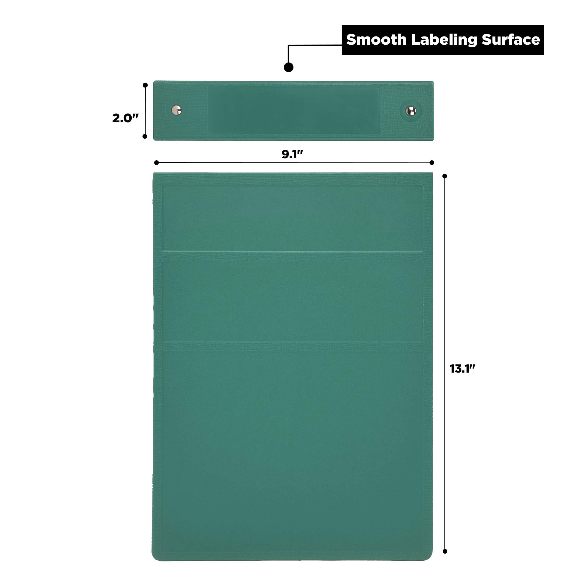 1.5-Inch Heavy Duty 3-Ring Binder for Medical Charting - Top Opening
