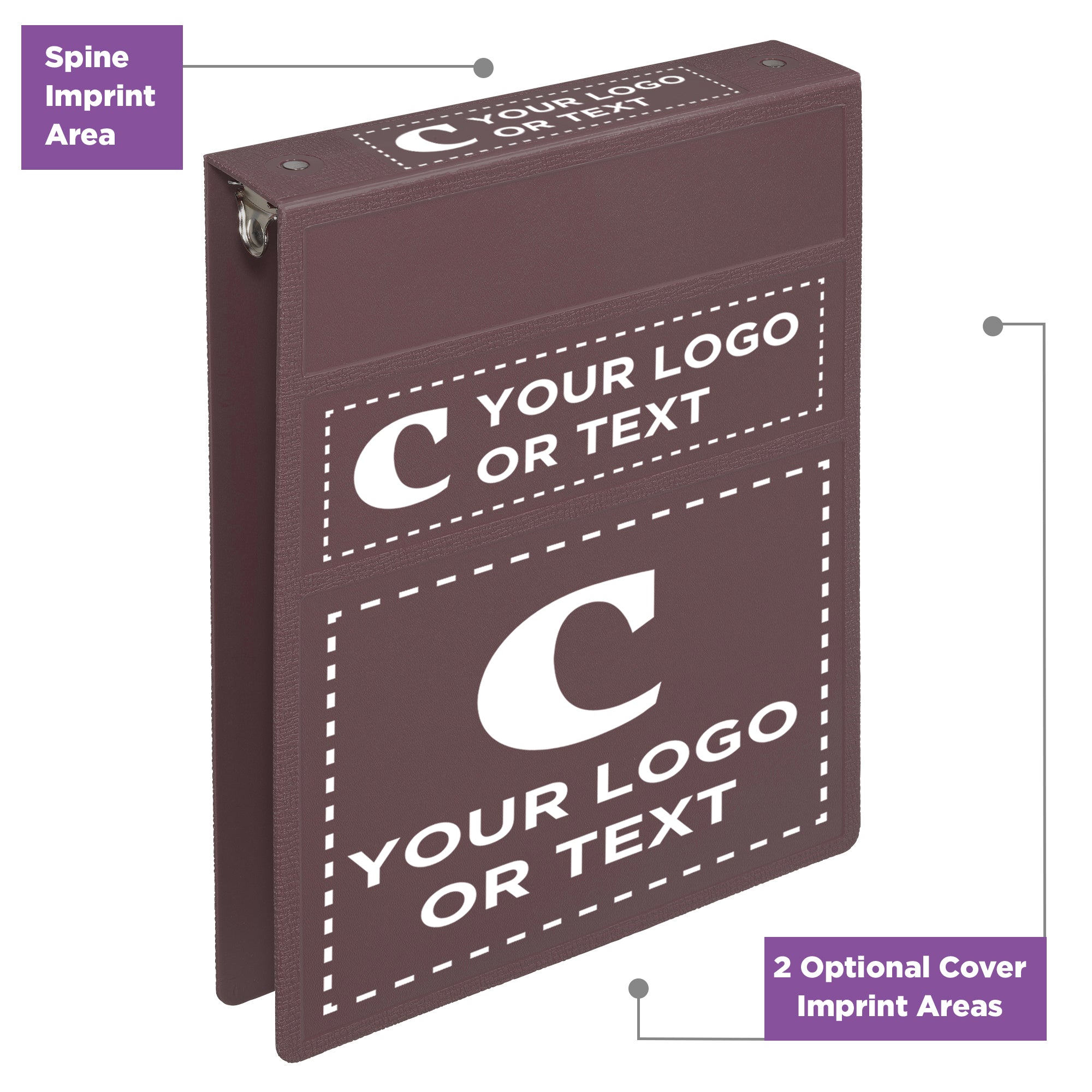 Custom 1.5-Inch Binder with Logo – Heavy Duty Top-Opening