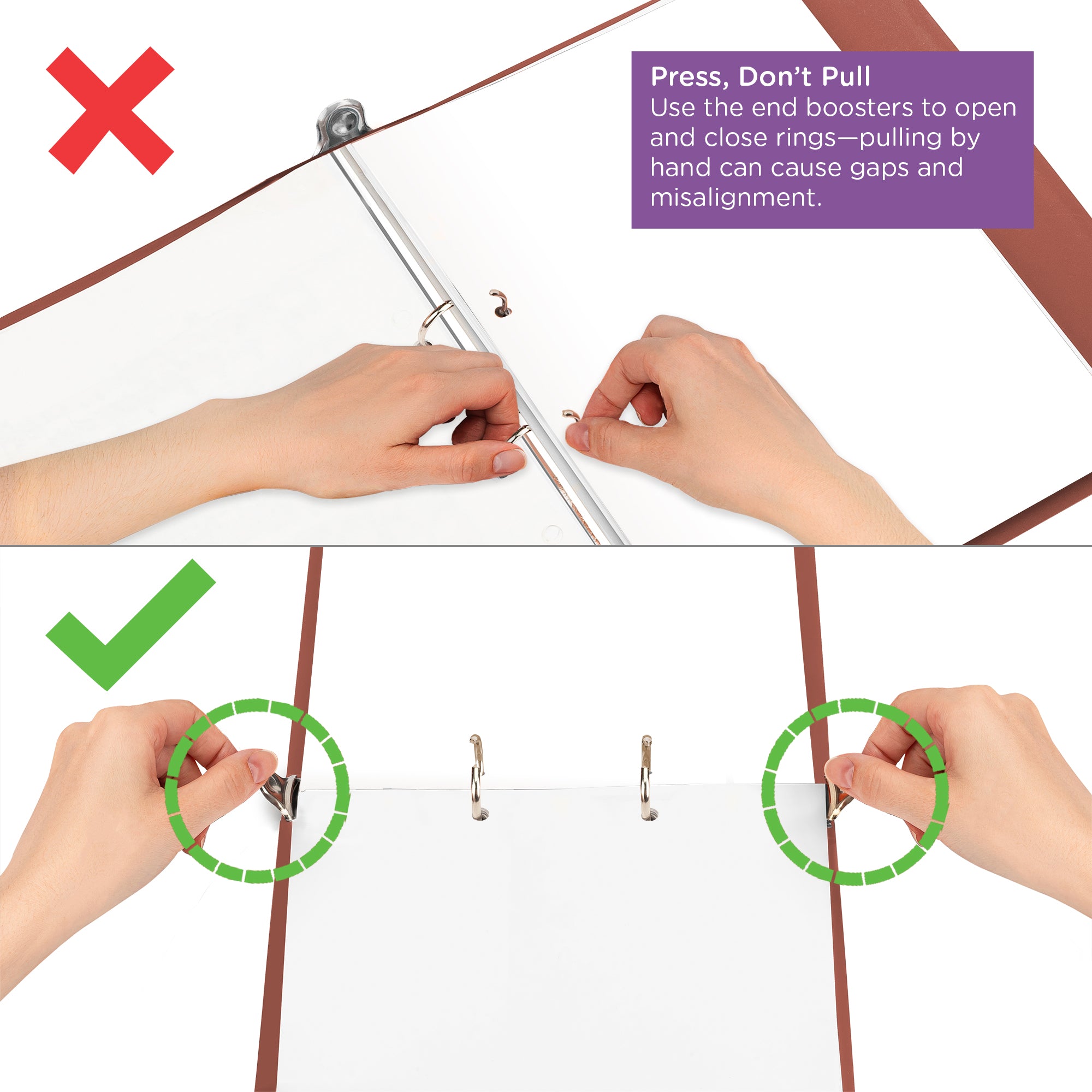 1.5-Inch Heavy Duty 2-Ring Binder for Medical Charting – Top Opening