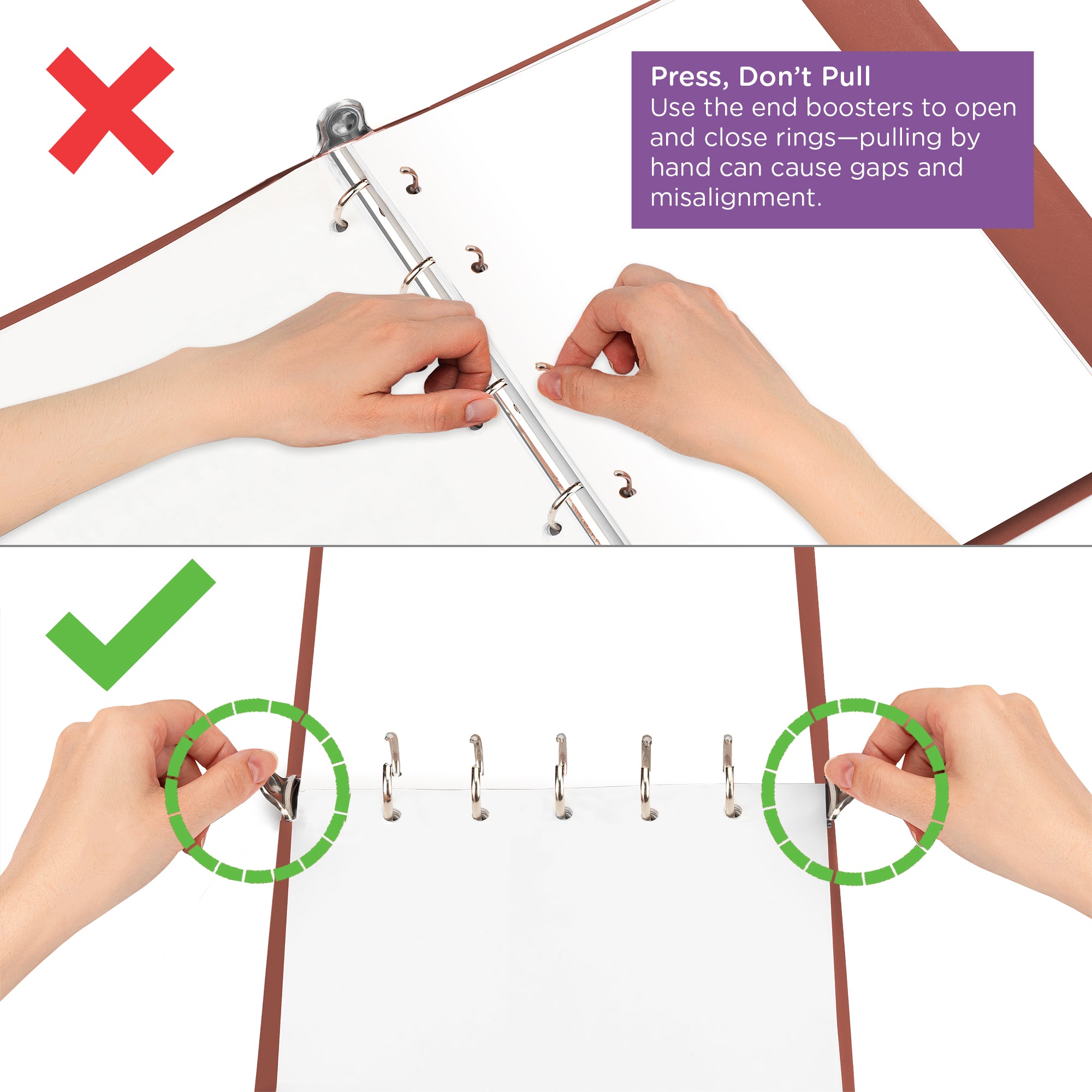 1.5 Inch Heavy Duty 5-Ring Binder for Medical Charting – Top Opening
