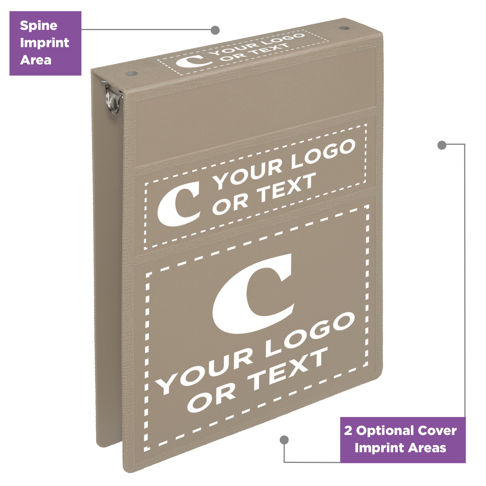 Custom 1.5-Inch Binder with Logo – Heavy Duty Top-Opening
