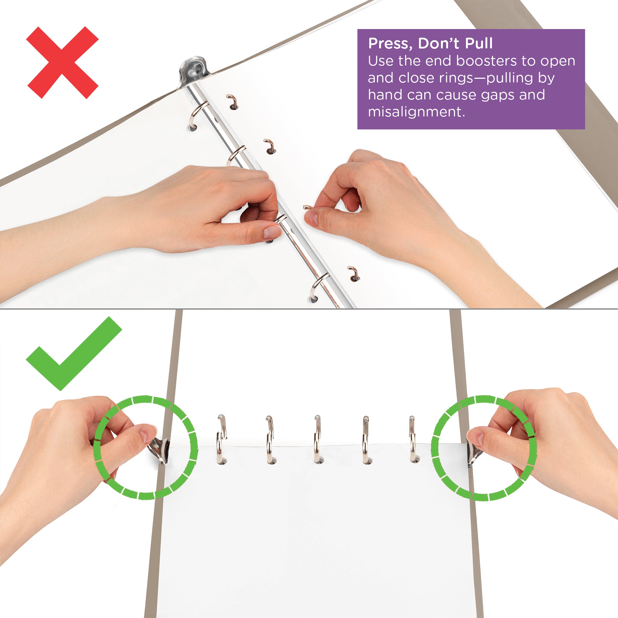 1.5 Inch Heavy Duty 5-Ring Binder for Medical Charting – Top Opening