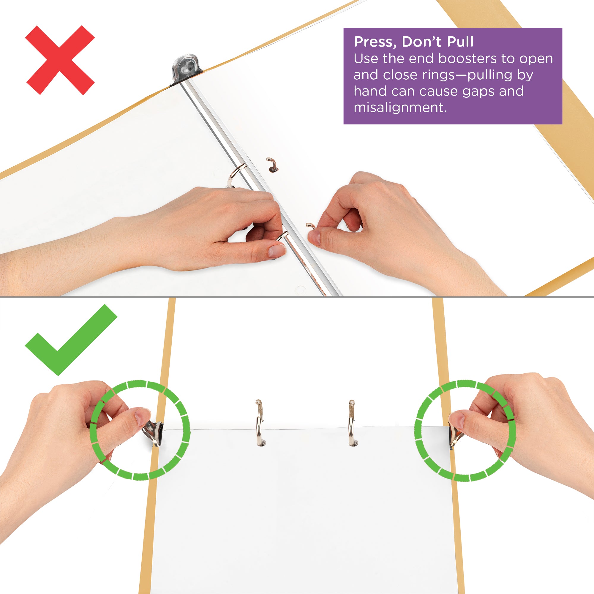 1.5-Inch Heavy Duty 2-Ring Binder for Medical Charting – Top Opening